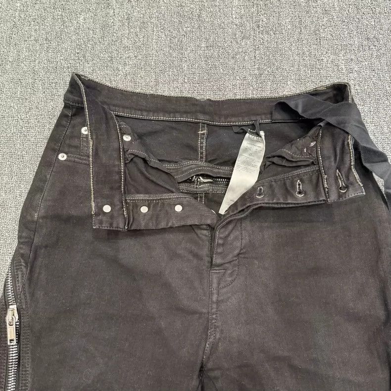 Rick Owens RICK OWENS Black Flared Zipper Jeans Size 29-2508 Size US 29 - 4 Thumbnail