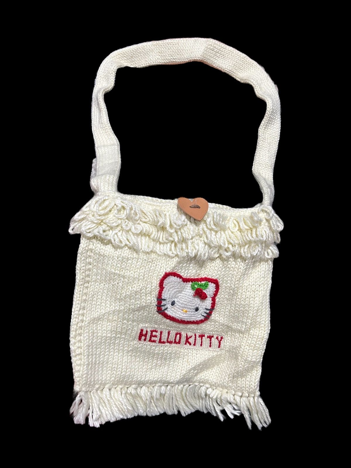 Japanese Brand × Kapital × Vintage Vintage HelloKitty Knitted crossbody messenger Bag 70s💥 Size ONE SIZE - 6 Thumbnail