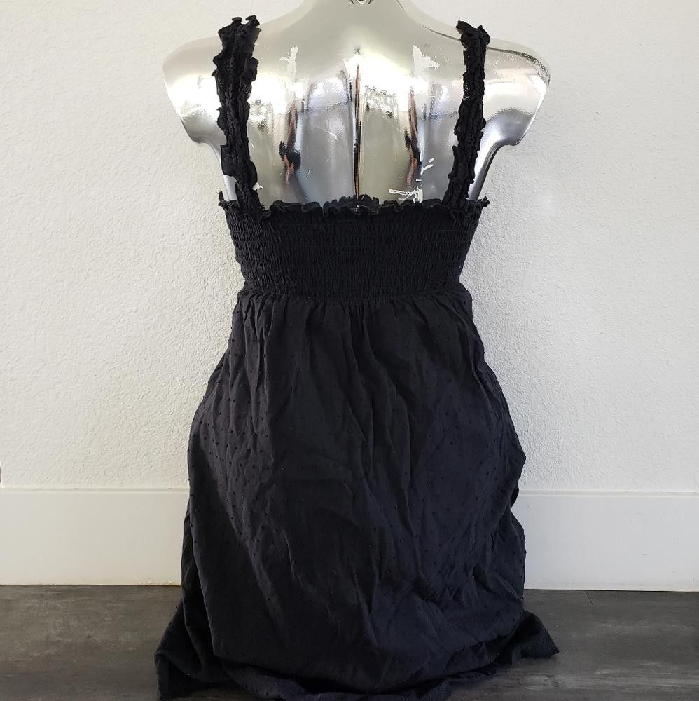 Designer Black Detailed S&M Flowy Midi Size L / US 10 / IT 46 - 2 Thumbnail