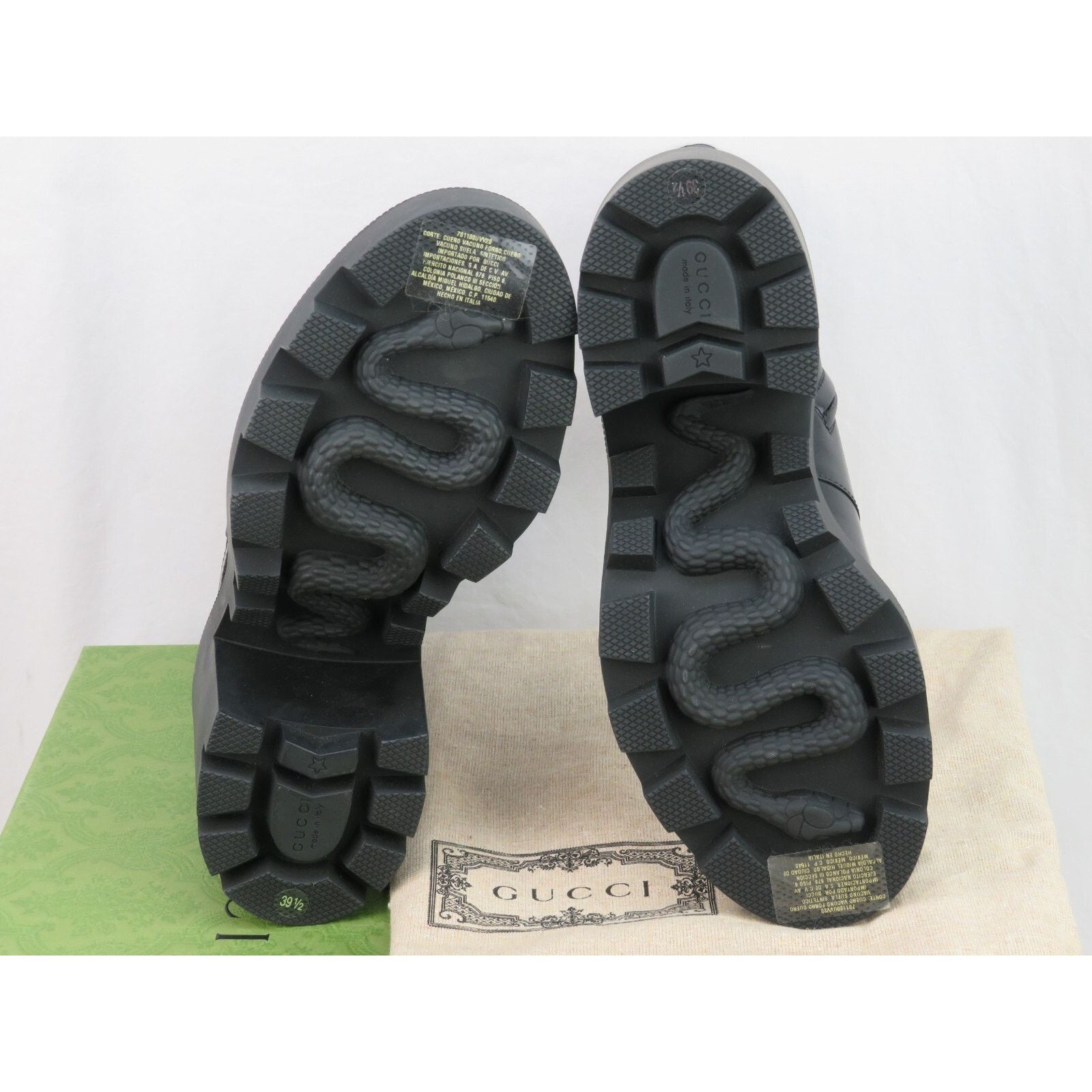 Gucci GUCCI SUPREME KENSINGTON LEATHER CRYSTALS BUCKLE BOOTS 39.5 Size US 9.5 / IT 39.5 - 11 Thumbnail