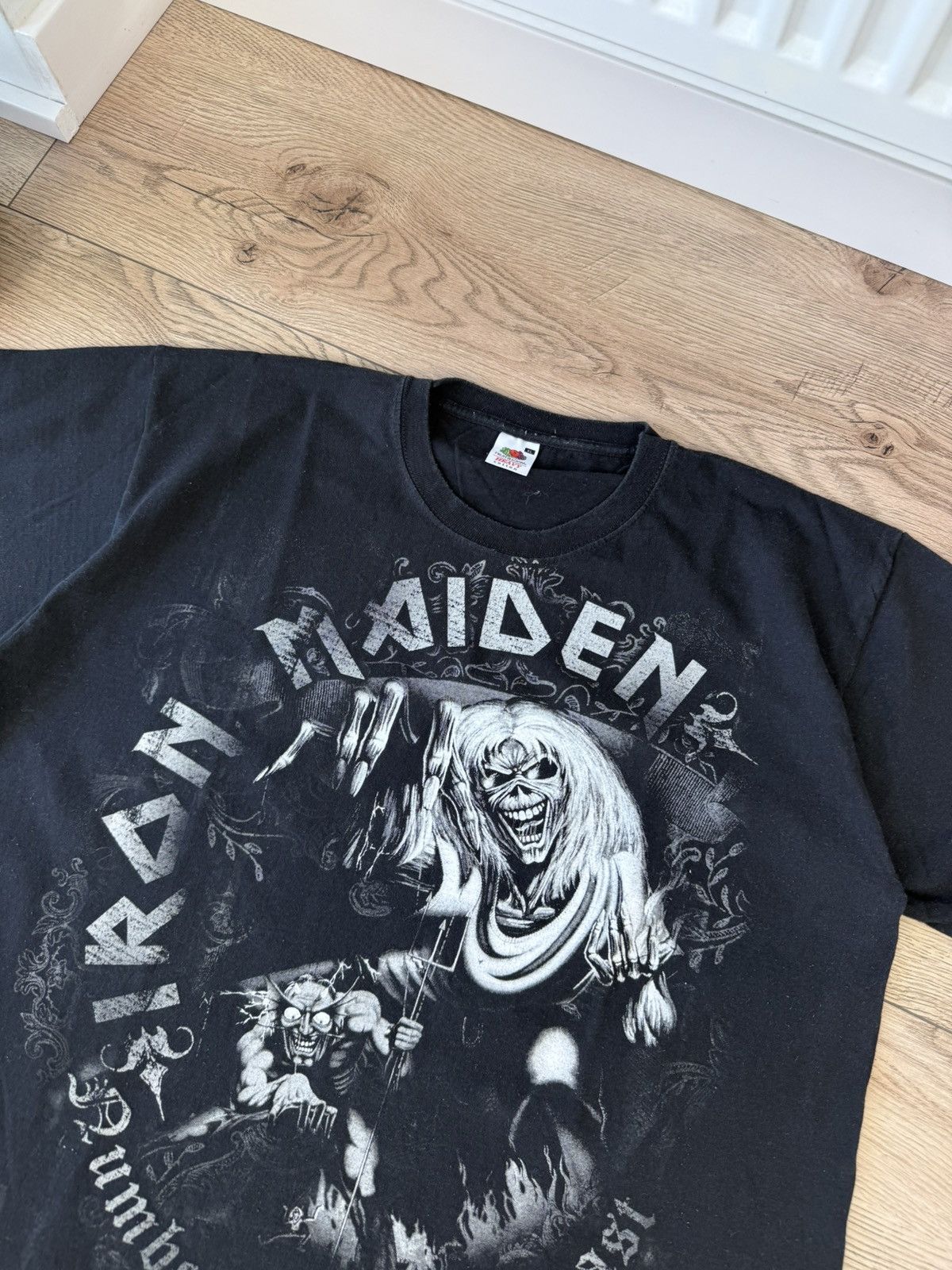 Iron Maiden Iron Maiden 2010 big logo faded t-shirt Size US XL / EU 56 / 4 - 2 Thumbnail