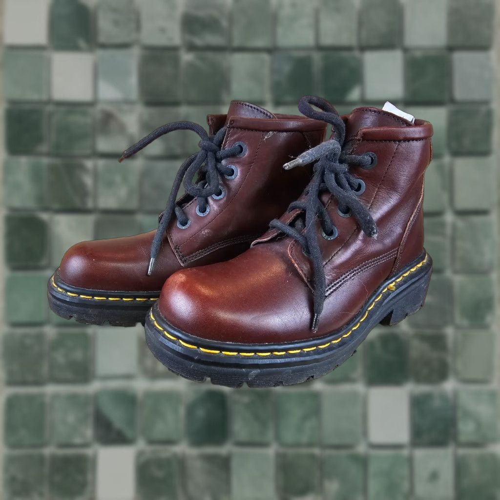 Dr. Martens VINTAGE Dr. Martens 9013 Leather Boots SZ 6 Made in England Women Boots Brown Leather 9013 Size US 6 / IT 36 - 1 Thumbnail
