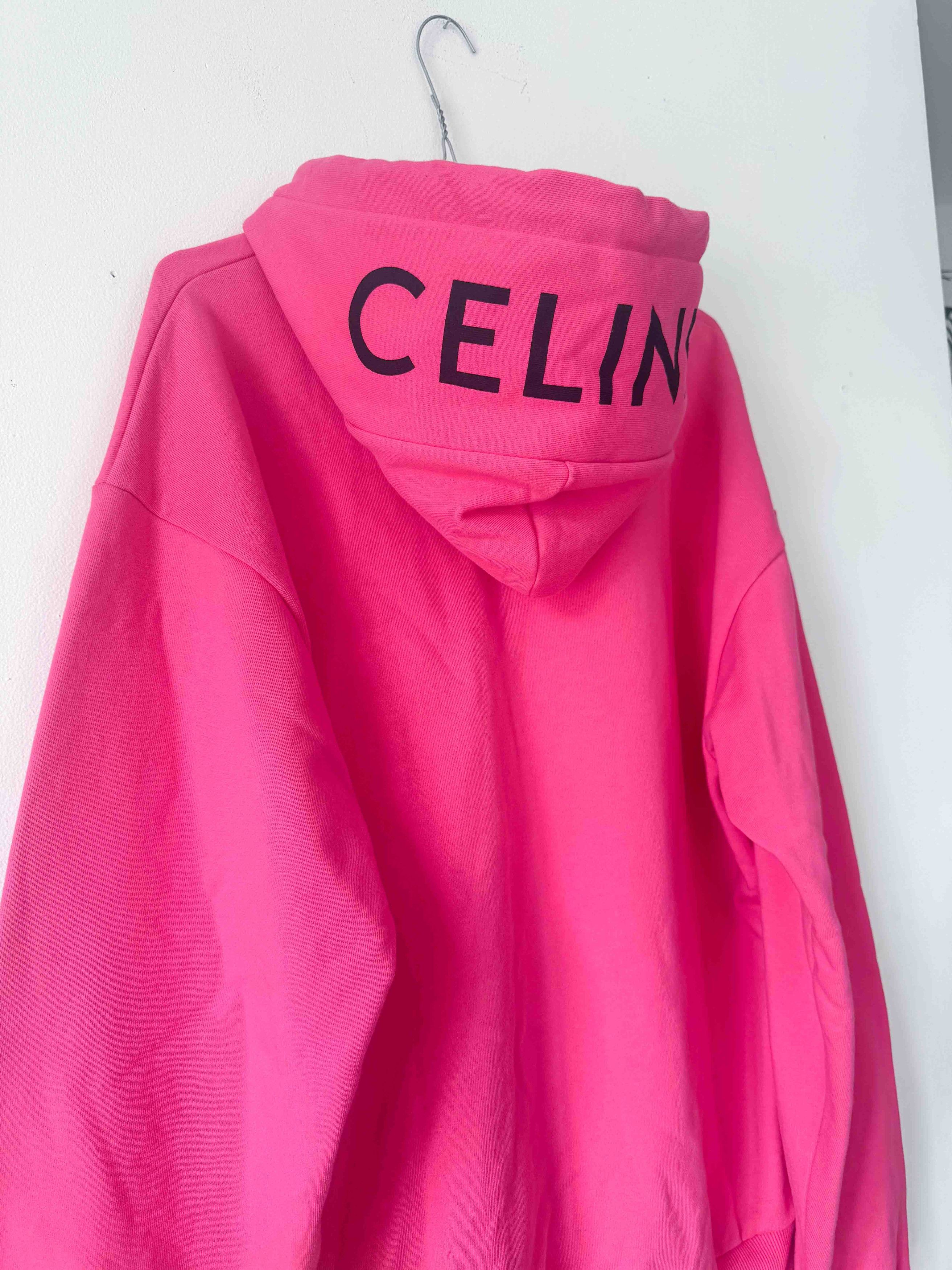 Celine Celine Hedi Slimane FW19 Hoodie Pink Size US L / EU 52-54 / 3 - 1 Thumbnail