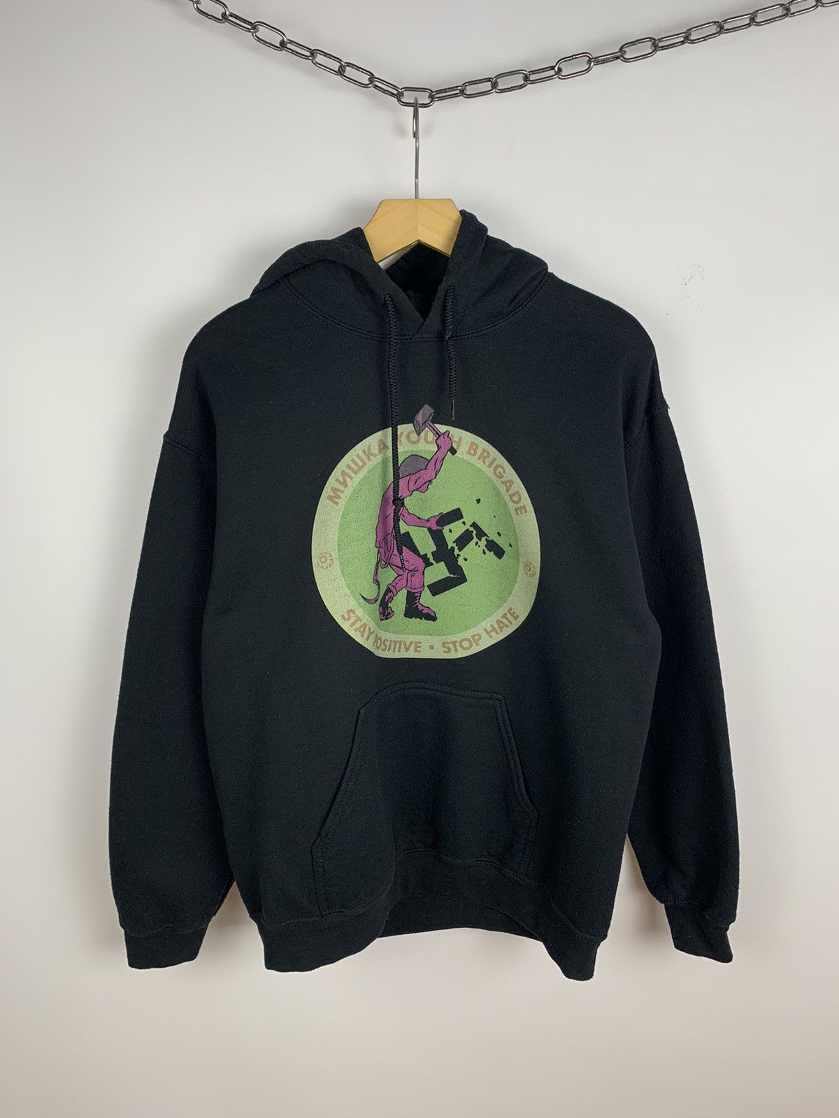 Mishka Mishka Hoodie Nazi Graphic Hoodie “Youth Brigade” Men’s Sz M Size US M / EU 48-50 / 2 - 1 Thumbnail