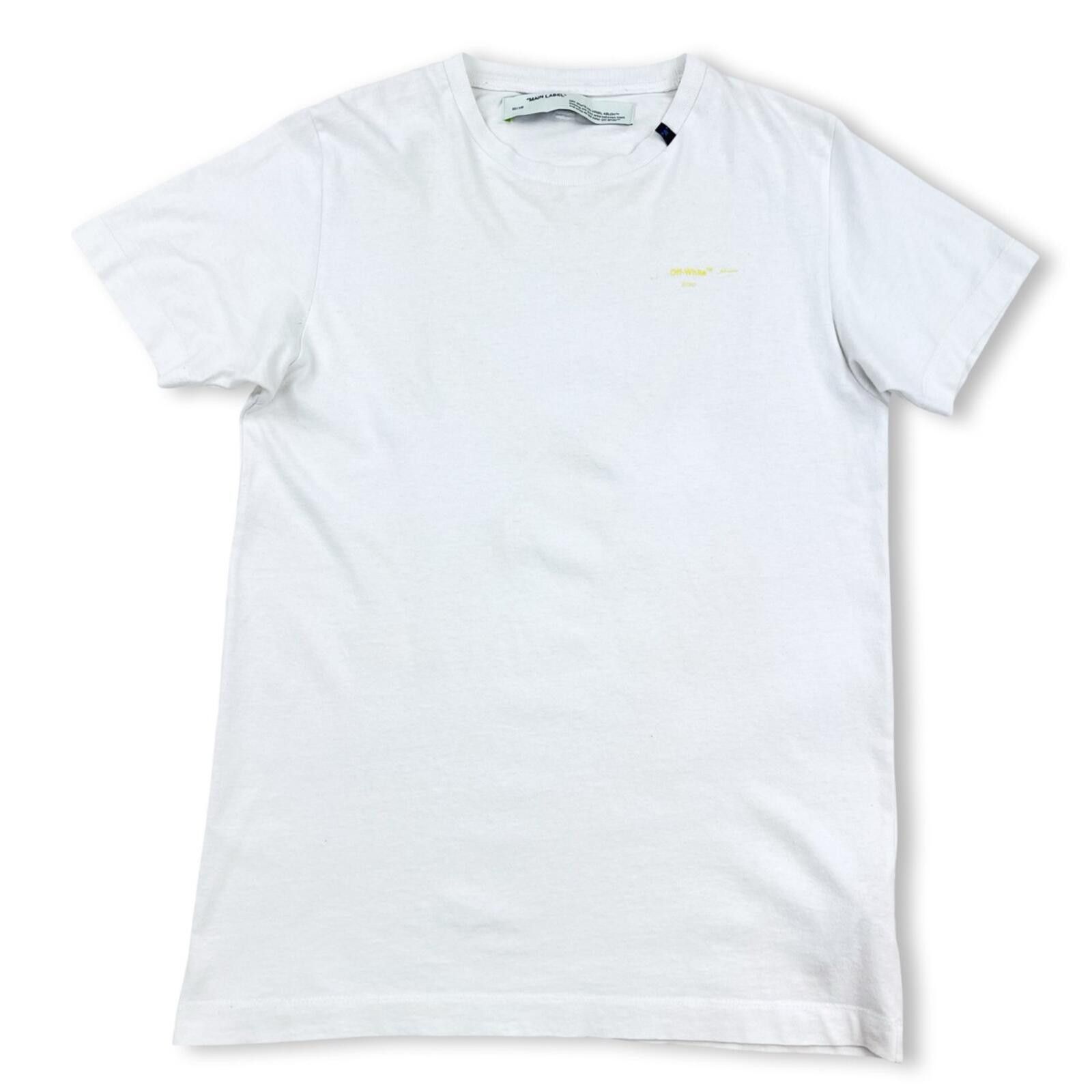Off-White Off-White Yellow Acrylic Arrows White T Shirt Size US S / EU 44-46 / 1 - 3 Thumbnail