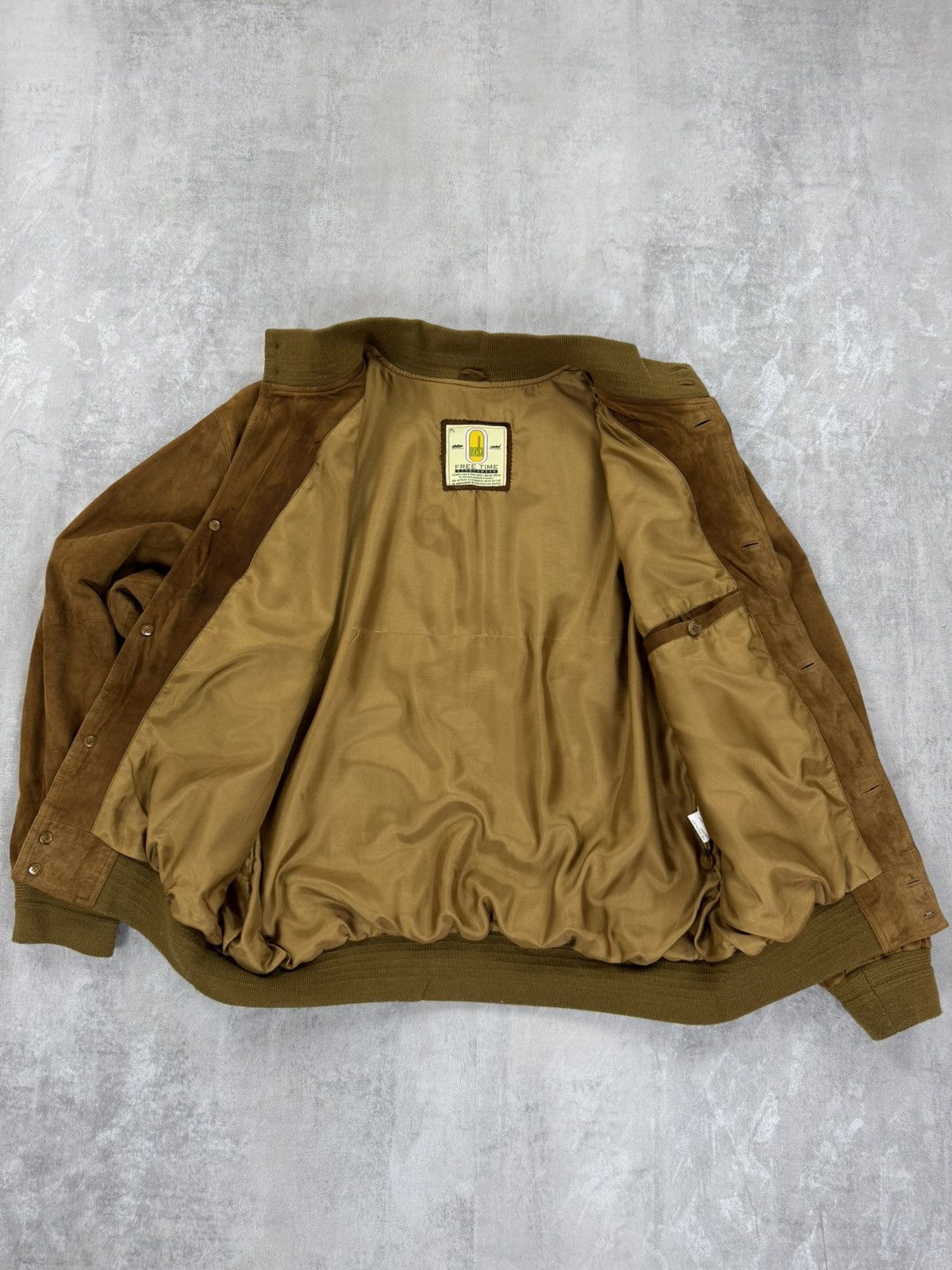 Other Vintage Suede Bomber Jacket Old Money Preppy Leather JKT Size US L / EU 52-54 / 3 - 9 Thumbnail