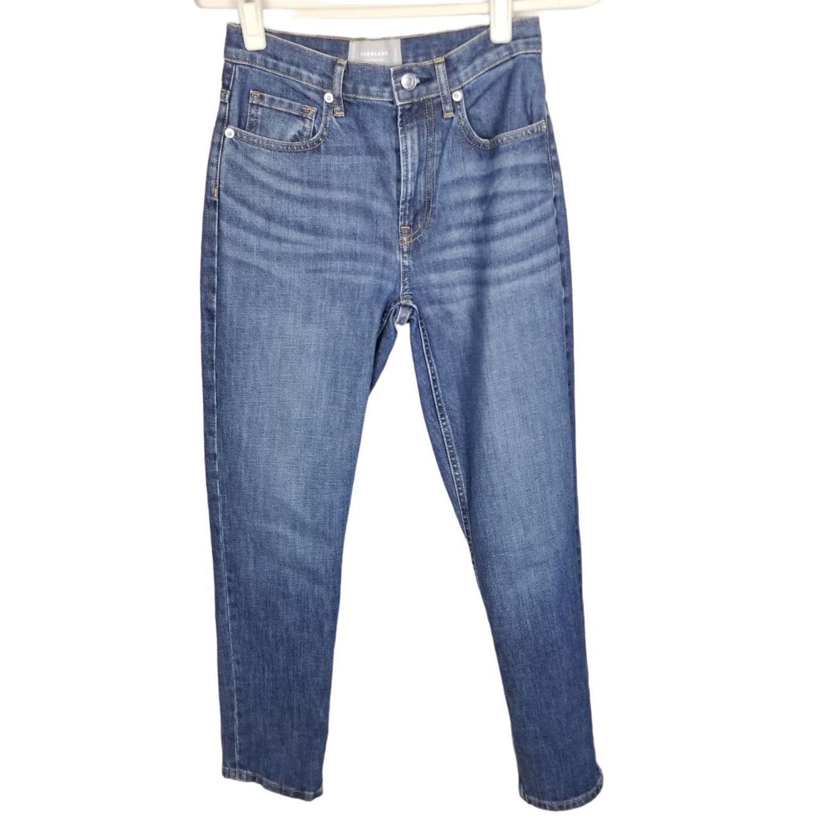 Everlane Everlane Womens The Cheeky Jeans Sz 24R Mid Rise Straight Le Size 25" / US 0 / IT 36 - 1 Thumbnail