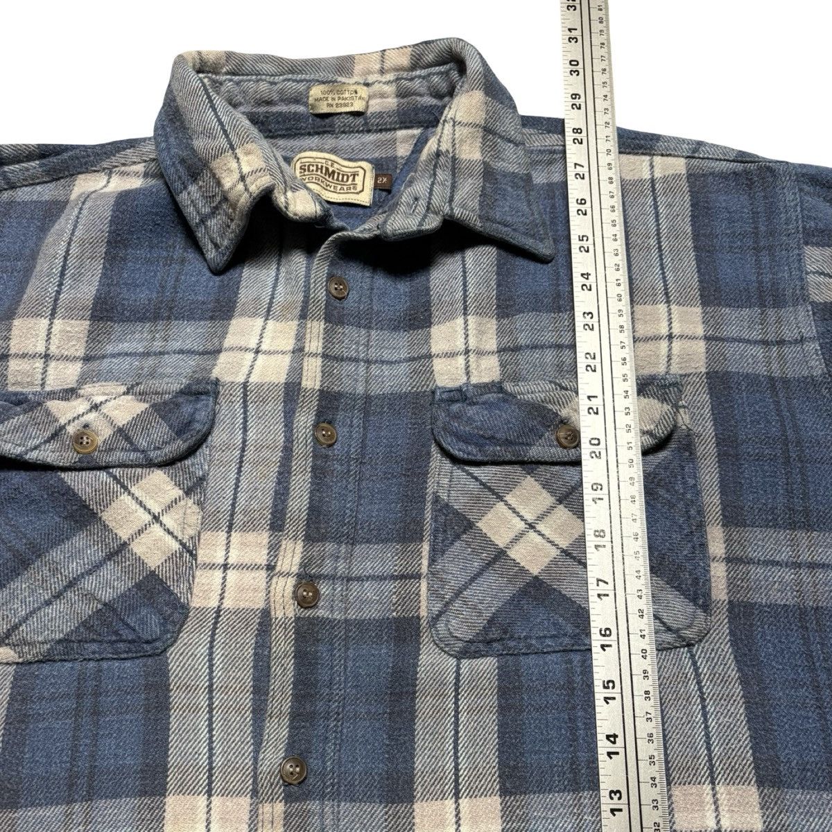 SCHMIDT Vintage C.E. Schmidt Flannel Workwear Heavy Duty Flannel 2XL Size US XXL / EU 58 / 5 - 5 Thumbnail