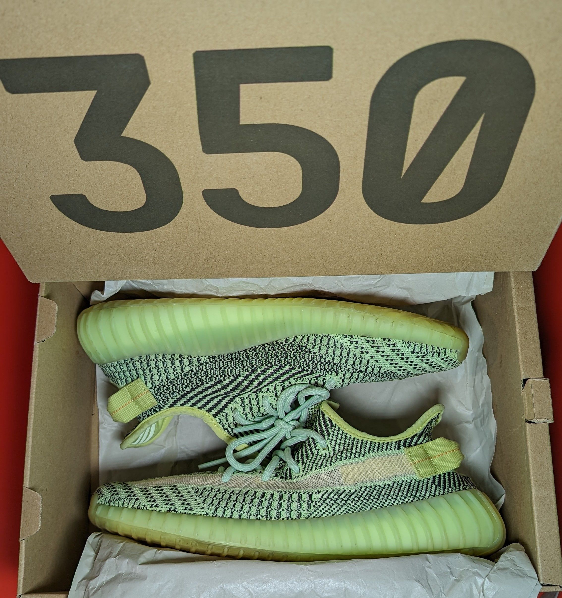 Adidas Size 9 - Adidas Yeezy Boost 350 V2 Yeezreel Non-Reflective Size US 9 / EU 42 - 7 Thumbnail