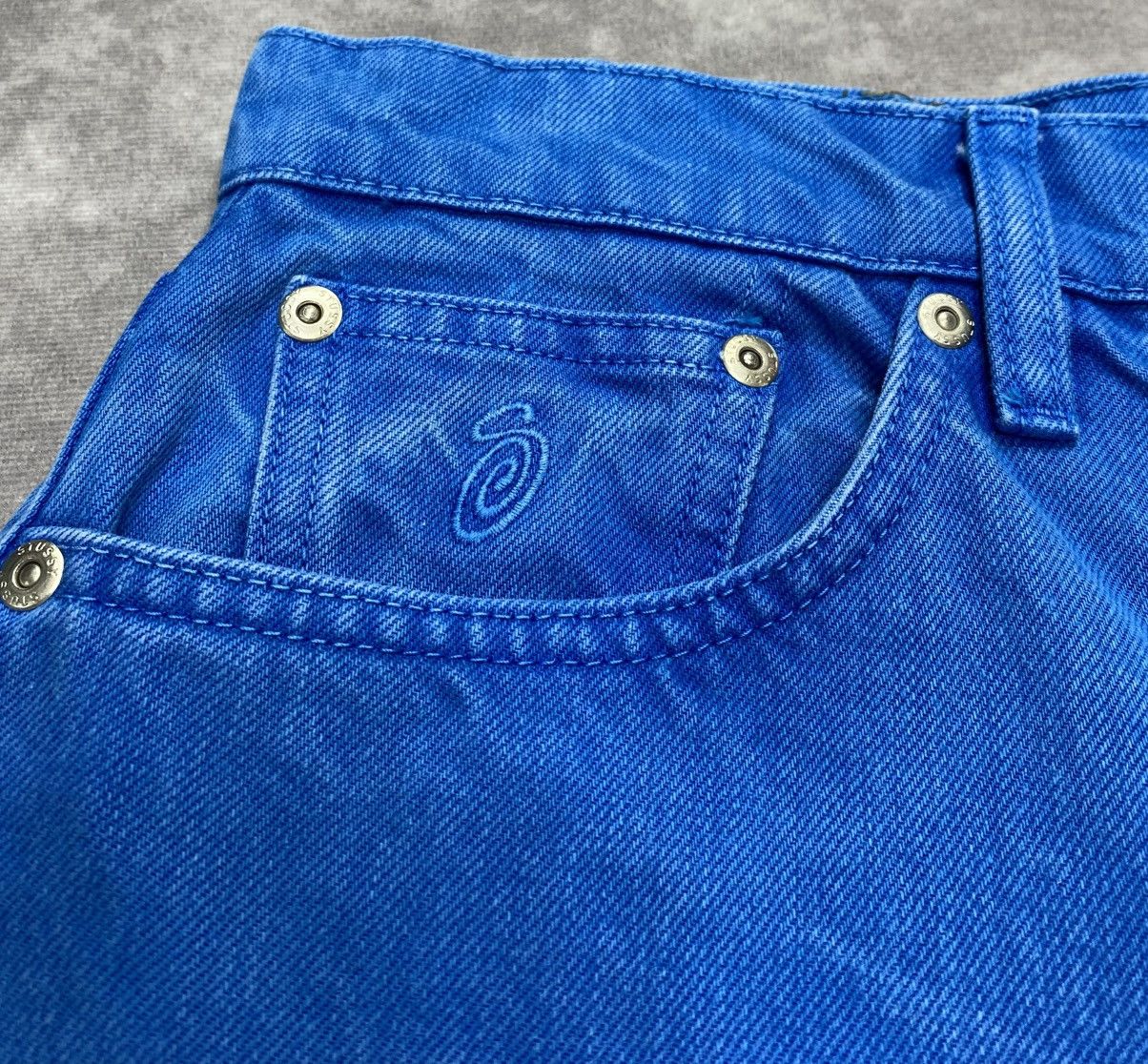 Stussy Stussy Big Ol’ Jeans Overdyed Blue Size US 30 / EU 46 - 3 Thumbnail