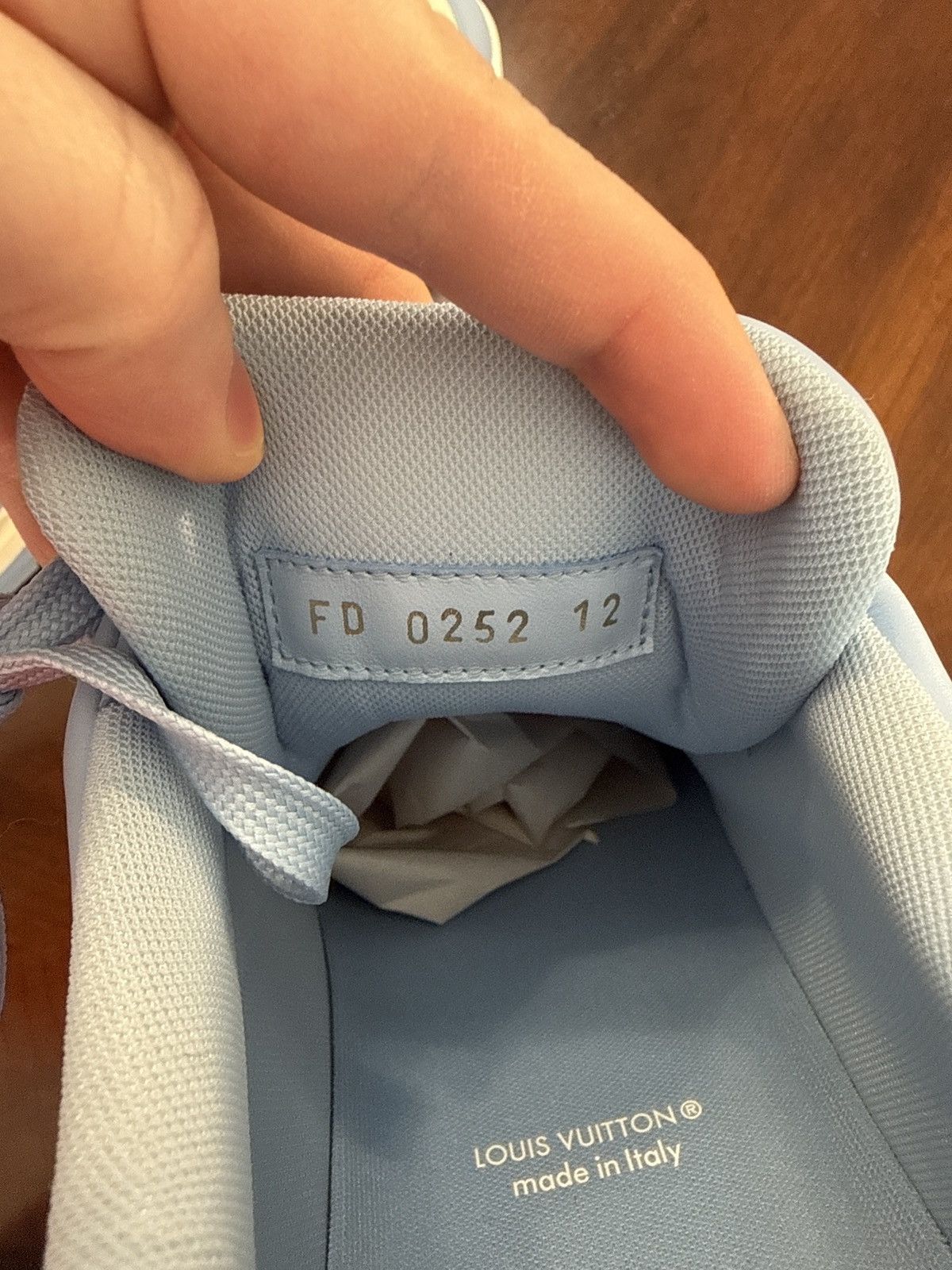 Louis Vuitton Louis Vuitton LV Trainer #54 Light Blue White Size LV 12 Size US 12 / EU 45 - 6 Thumbnail