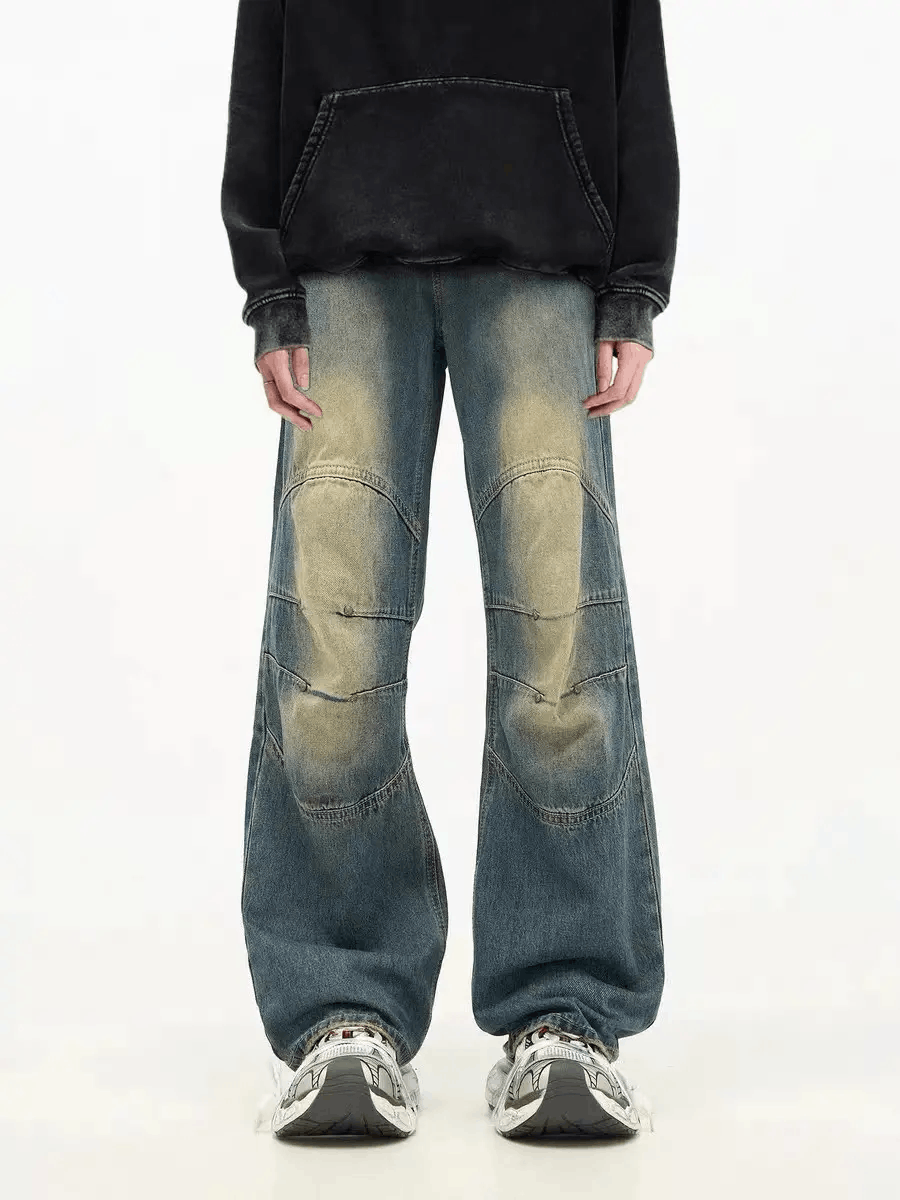 Jean × Vintage Vintage washed and frayed street hip hop Y2K jeans Size US 30 / EU 46 - 2 Thumbnail