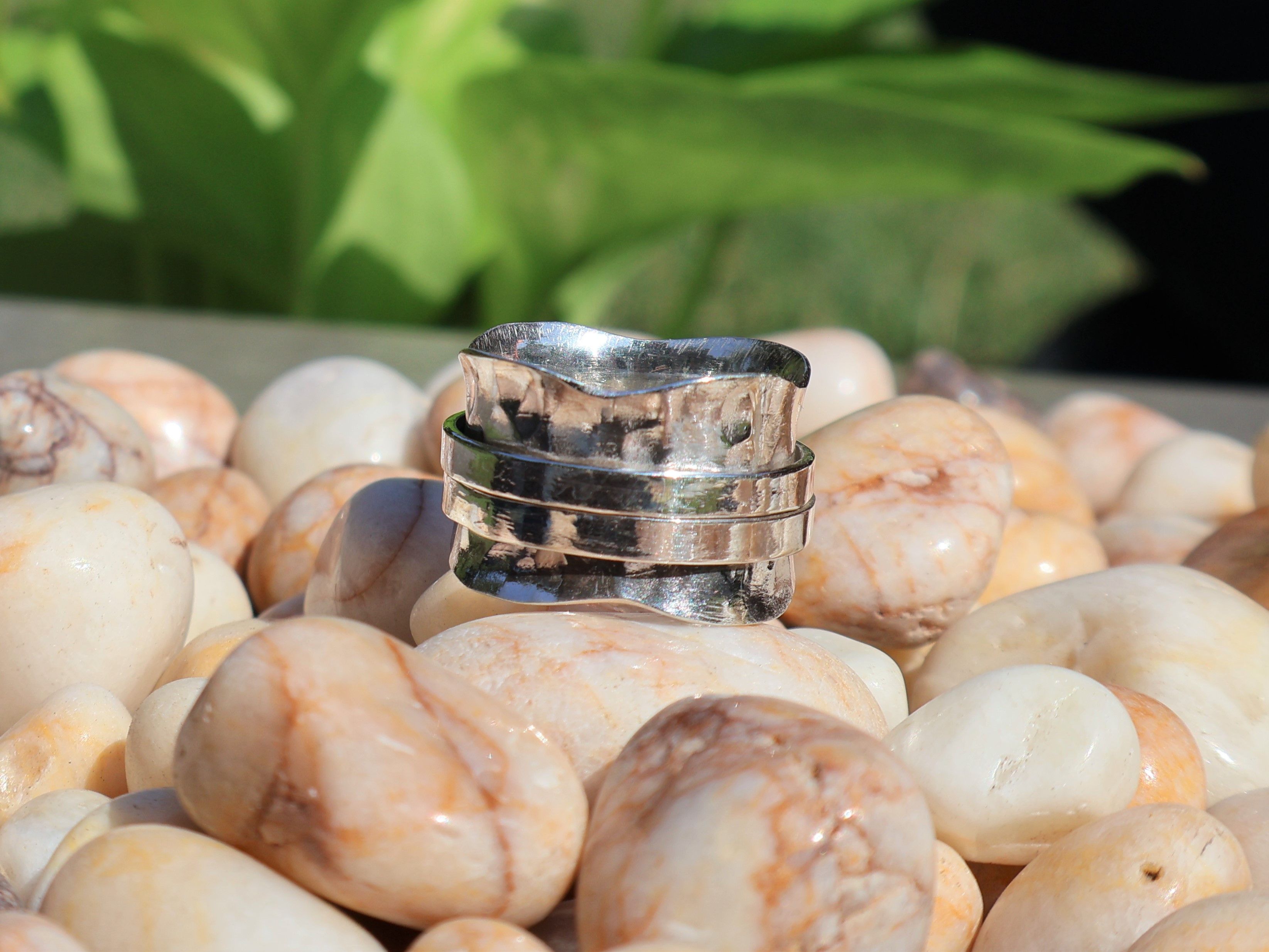 Handmade Spinner Band Ring, Handmade Ring, Sterling Silver Jewelry, Size ONE SIZE - 3 Thumbnail