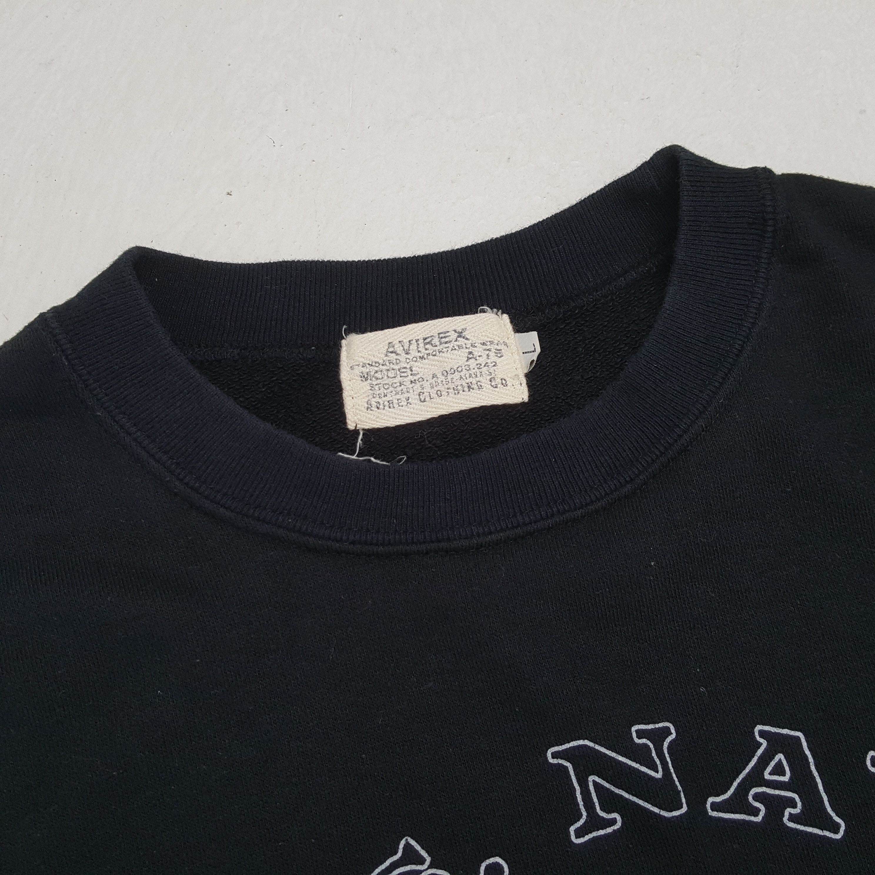 Avirex × Vintage U.S NAVY AVIREX Center Design Sweatshirt Size US M / EU 48-50 / 2 - 9 Thumbnail