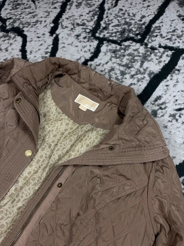 Michael Kors Michael Kors Beige Brown Quilted Jacket L Size L / US 10 / IT 46 - 3 Thumbnail