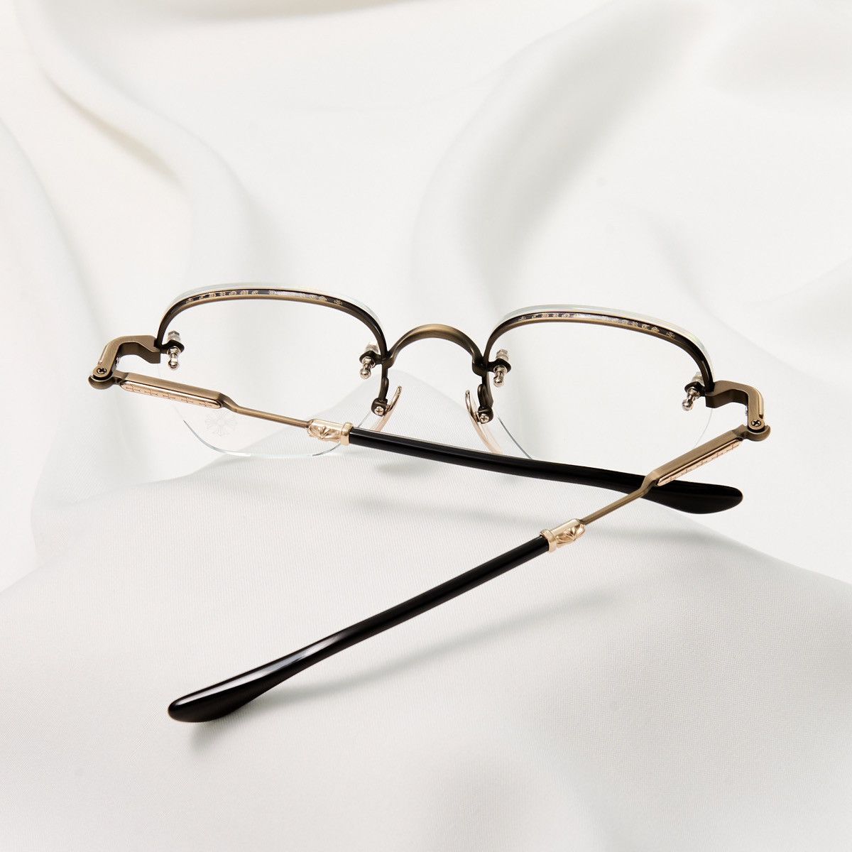 Chrome Hearts CHROME HEARTS FROSTED SAND CLASSIC BROWN GLASSES Size ONE SIZE - 7 Thumbnail