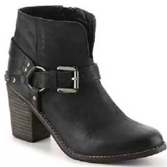 Matisse Matisse Harney Black Nubuck harness Strap Buckle western Size US 9 / IT 39 - 9 Thumbnail