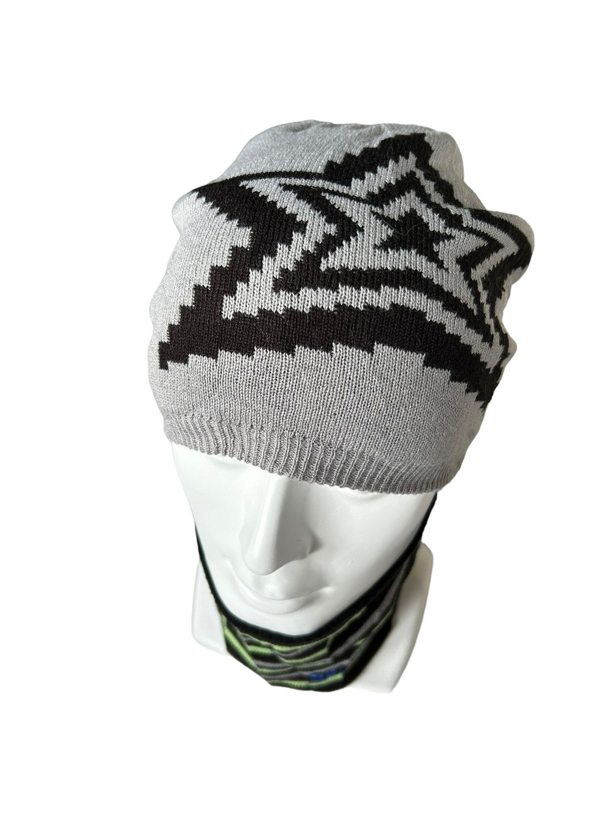 14th Addiction × Japanese Brand × Le Grande Bleu (L.G.B.) Punk Bondage Style Srixon Beanie Hats ☠️💀 Size ONE SIZE - 2 Thumbnail