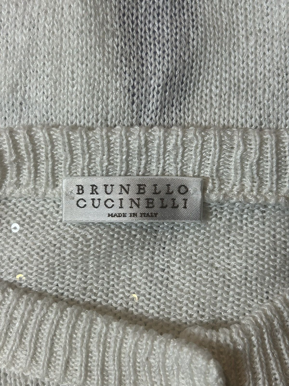 Brunello Cucinelli Sequin Embellished Monili Trim Sweater Cardigan Size M / US 6-8 / IT 42-44 - 6 Thumbnail