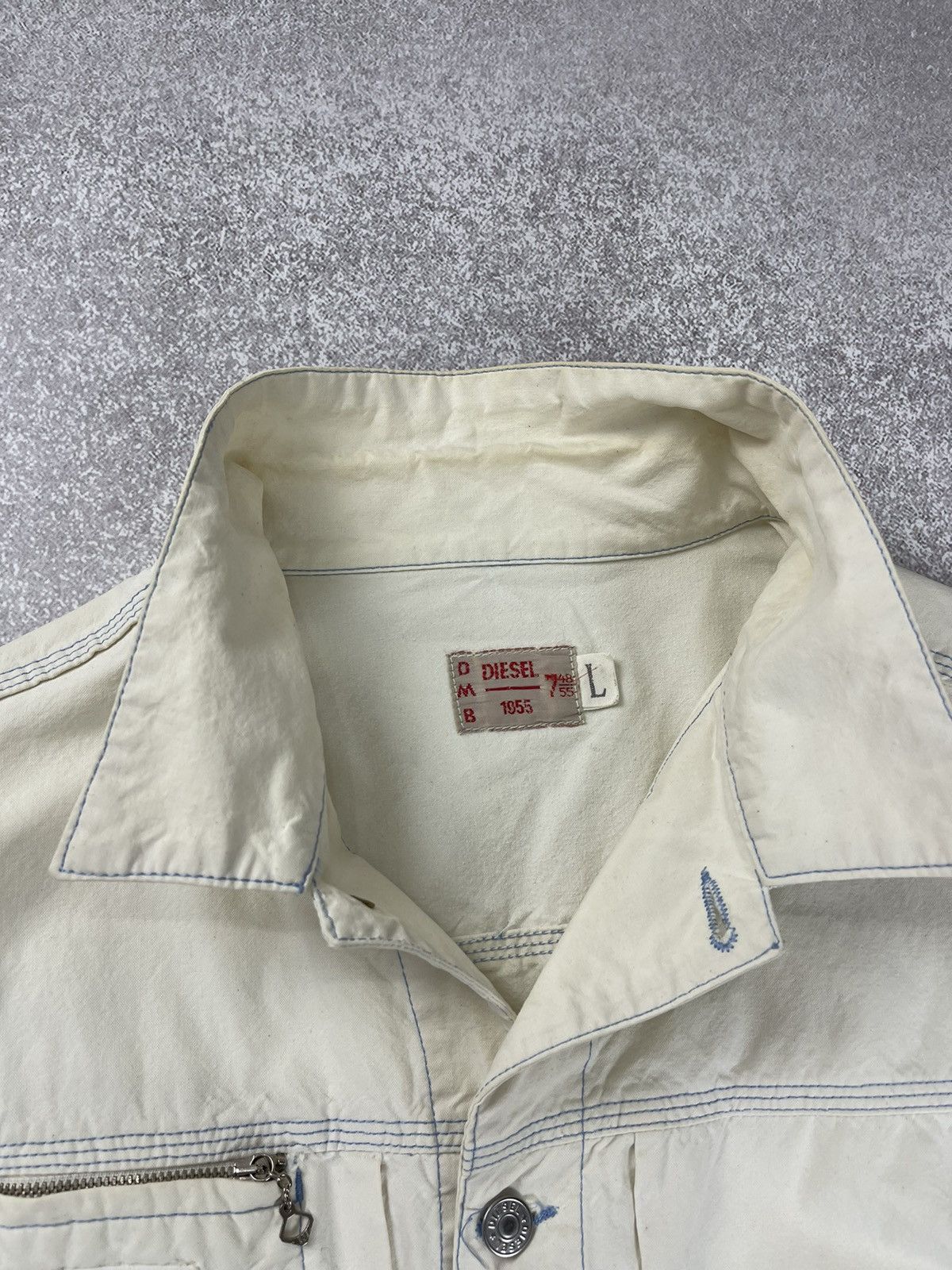 Diesel × Vintage Vintage Diesel DMB Work Wear Trucker Jacket Size US L / EU 52-54 / 3 - 10 Thumbnail