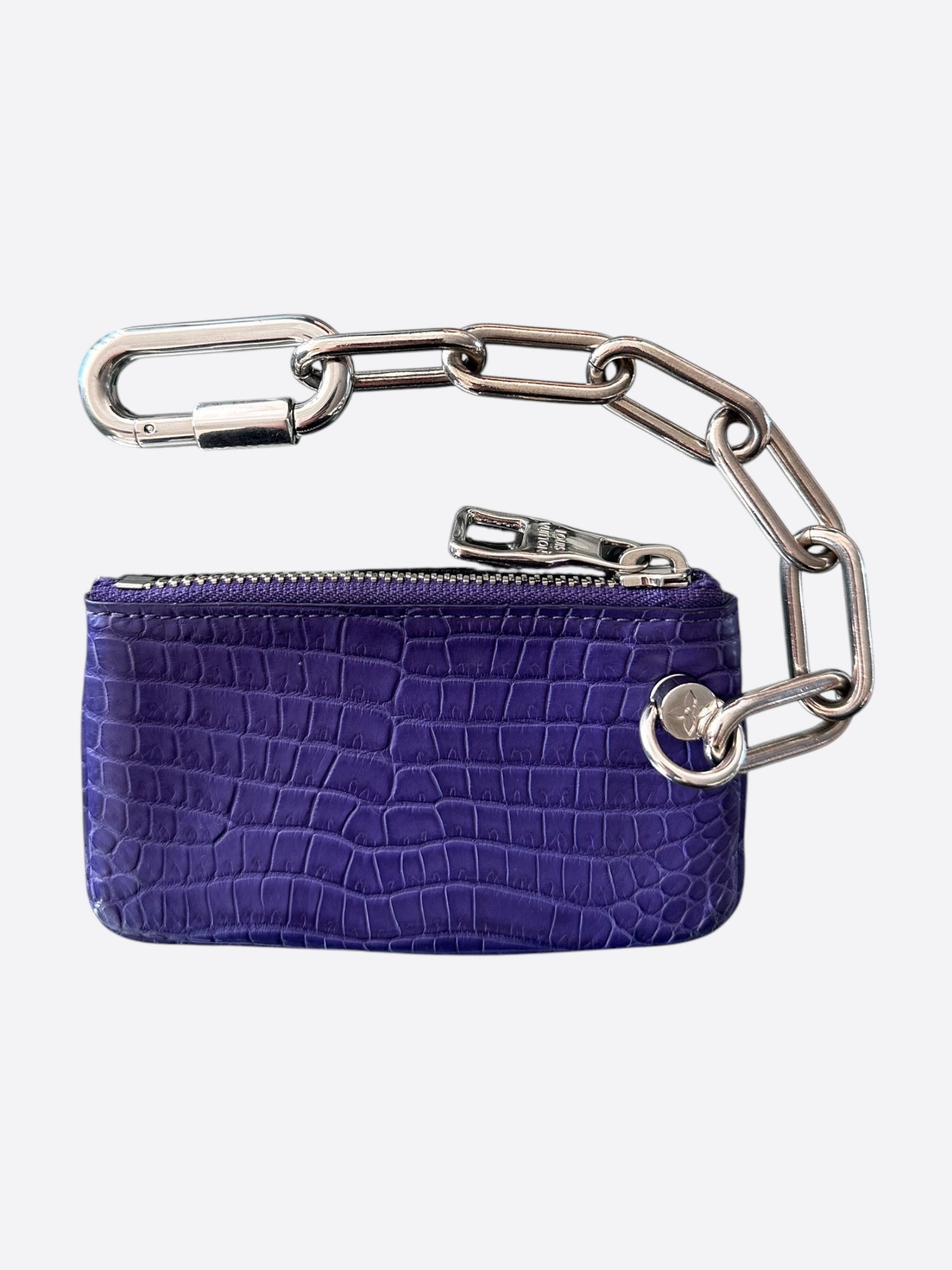Louis Vuitton Louis Vuitton Purple Crocodile Coin Pouch Size ONE SIZE - 1 Thumbnail