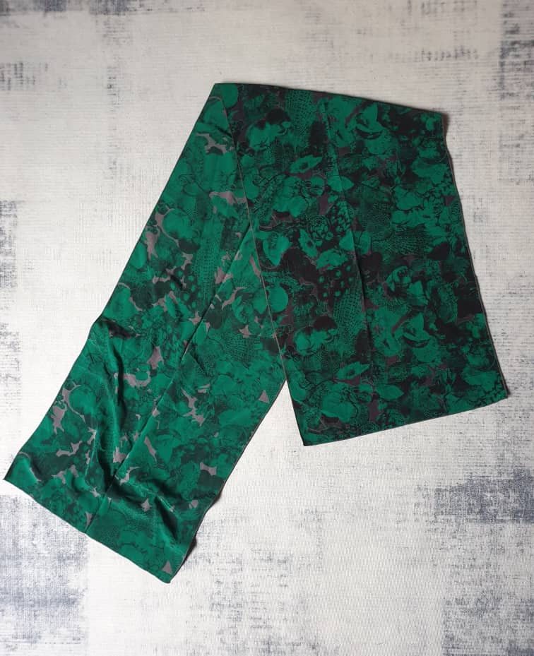 Japanese Brand Unnamed abstract green colour scarves neck accessories Size ONE SIZE - 4 Thumbnail