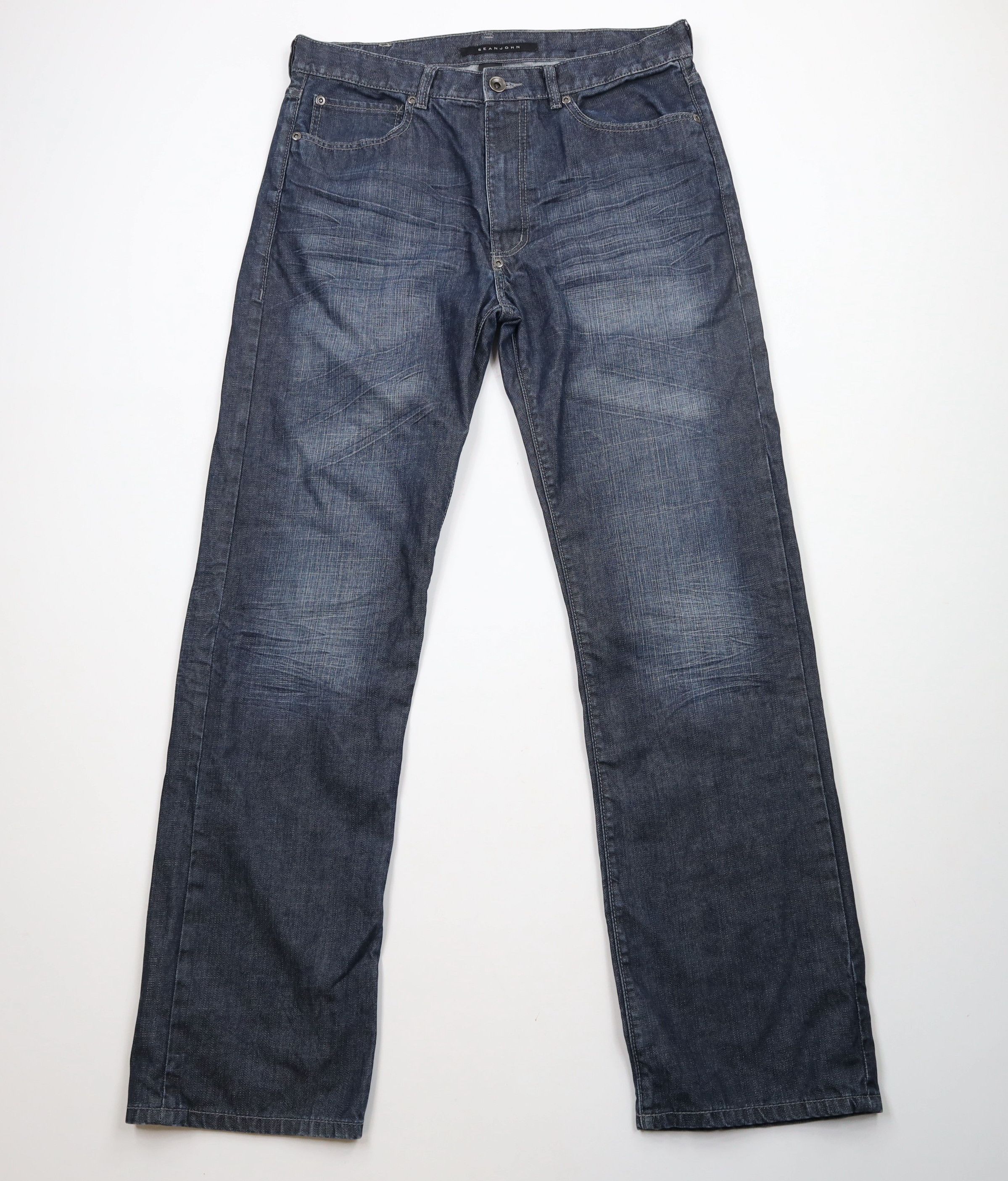 Sean John × Vintage Vintage Y2K Sean John Baggy Wide Leg Denim Jeans AS IS Size US 34 / EU 50 - 1 Thumbnail