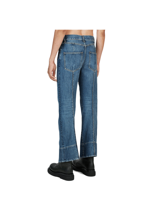 Bottega Veneta o1lf3ng10925 Curved Shape Denim Pants in Blue Size US 36 / EU 52 - 3 Thumbnail