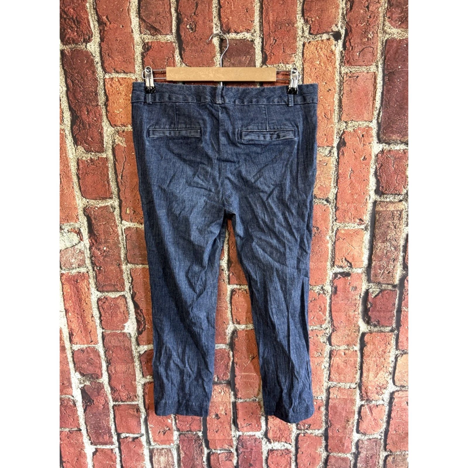 Banana Republic Banana Republic Womens Blue Denim Tapered Pants Size 6 Size 28" / US 6 / IT 42 - 2 Thumbnail