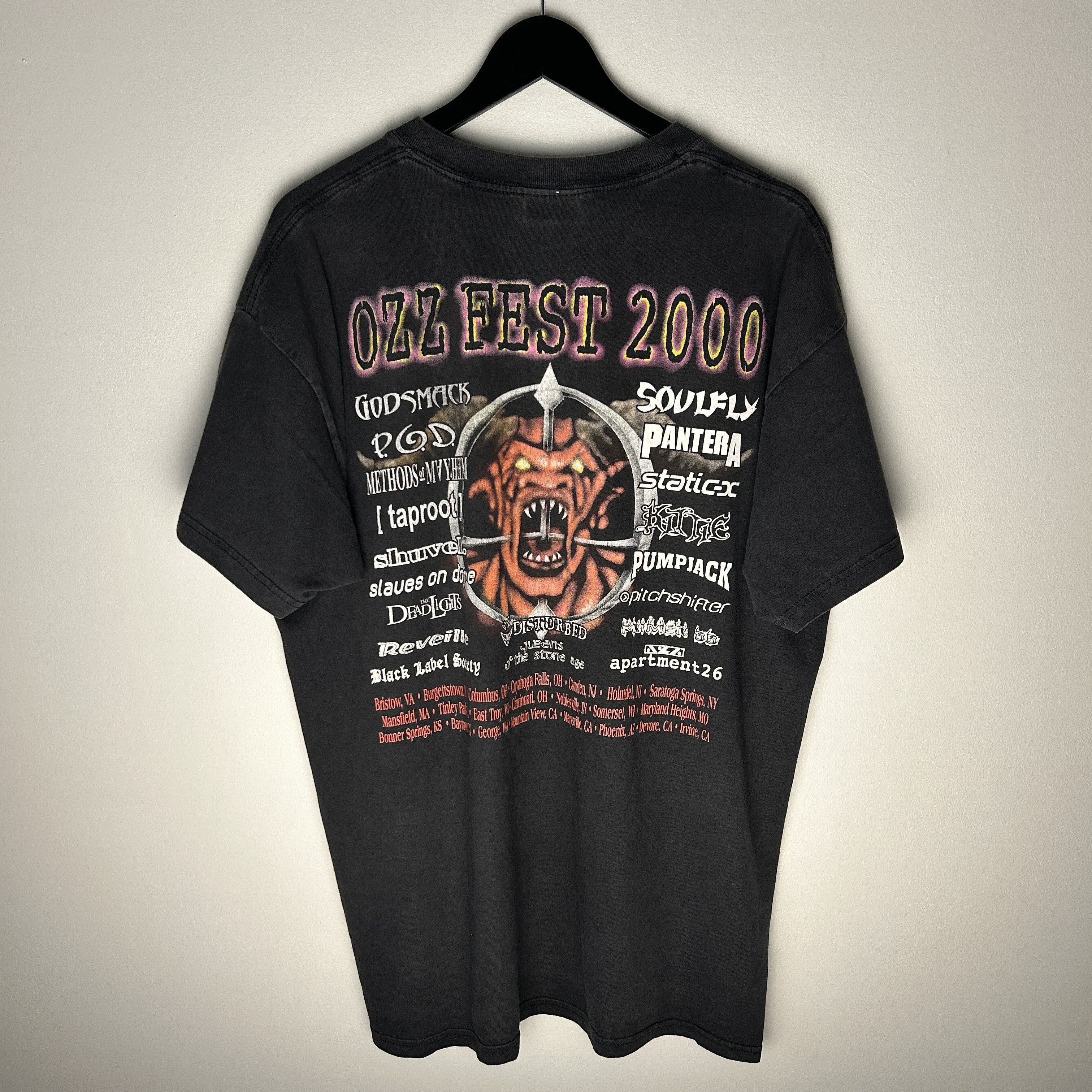 Band Tees Vintage The Ozzfest 2000 Band T-shirt Size US XL / EU 56 / 4 - 2 Thumbnail
