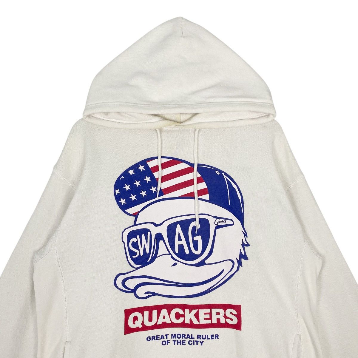 Other Vintage Duck Dude By B One Soul Hoodie Sweater White Size US L / EU 52-54 / 3 - 4 Thumbnail