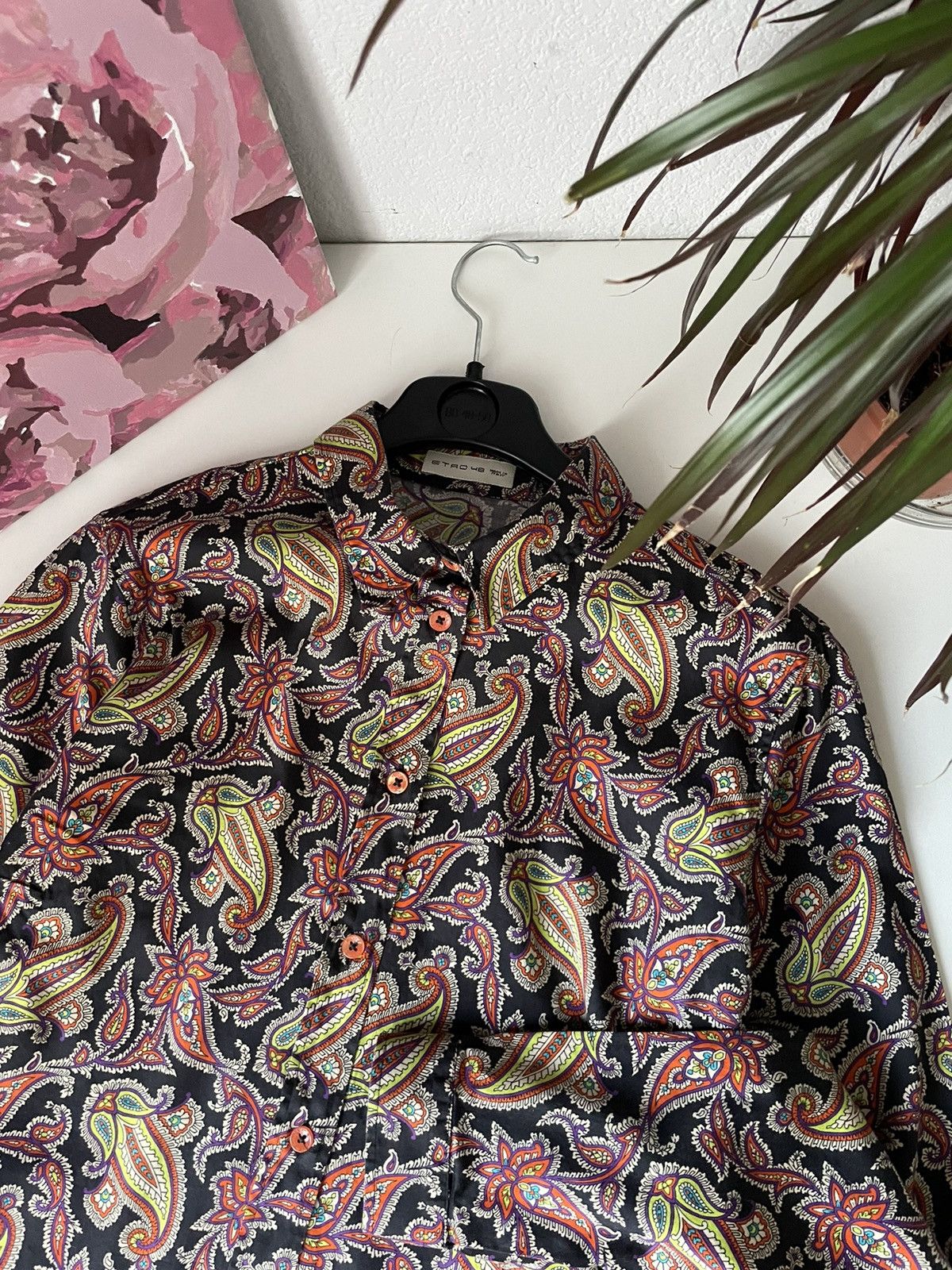 Etro Etro Vintage Over Printed Shirt Button Up Floral Size XL / US 12-14 / IT 48-50 - 2 Thumbnail