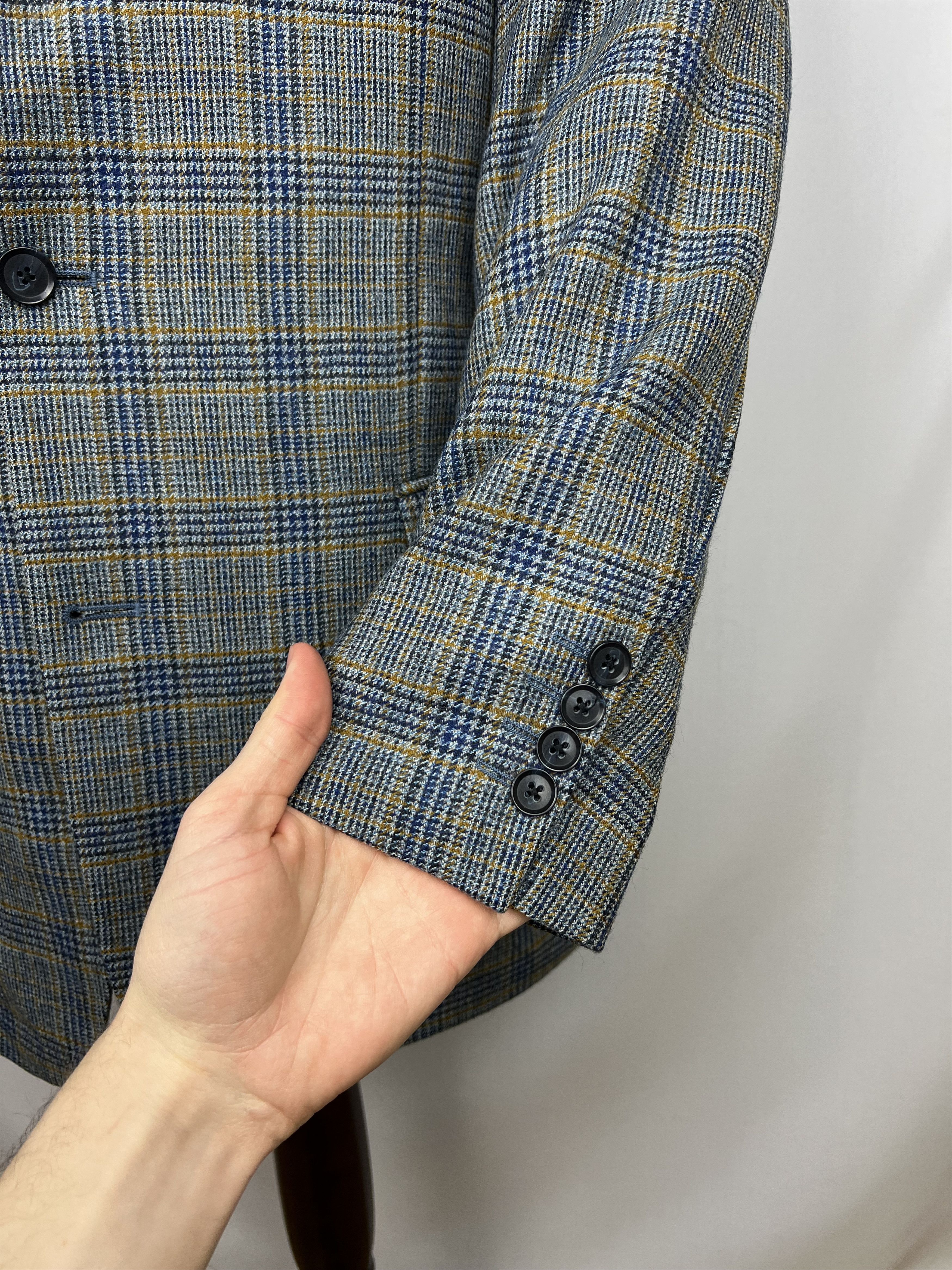 Bugatti x Fratelli Di Delfino Pure Wool Check Classic-Fit Sport Coat Size 42R - 7 Thumbnail