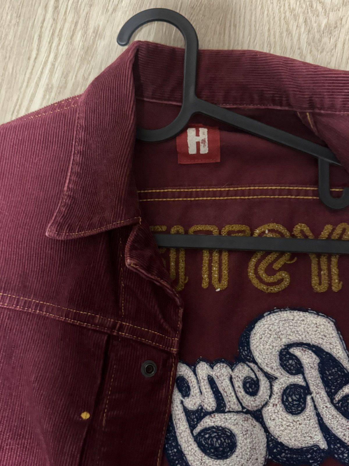 Hysteric Glamour 90's Hysteric Glamour Bongology Corduroy Red Wine Jacket Size M / US 6-8 / IT 42-44 - 3 Thumbnail