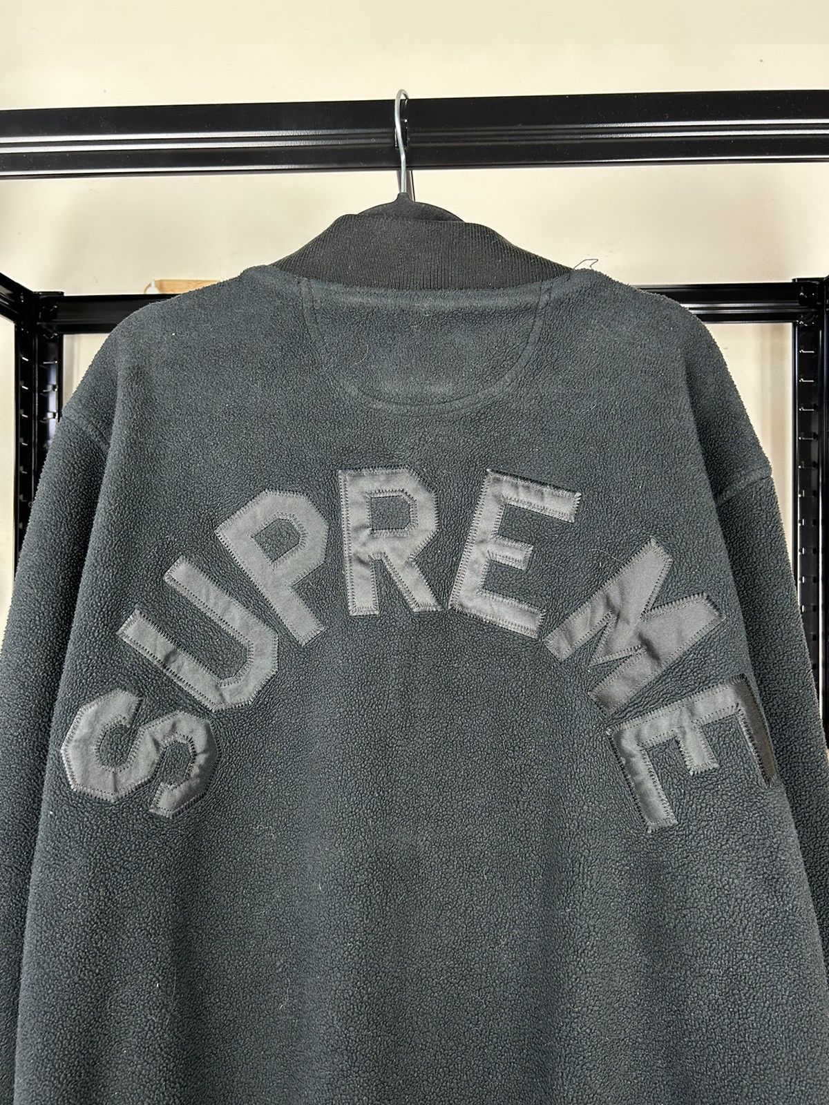 Supreme × Vintage Surpeme Fleece Jacket ‘Black’ Size US XL / EU 56 / 4 - 2 Thumbnail