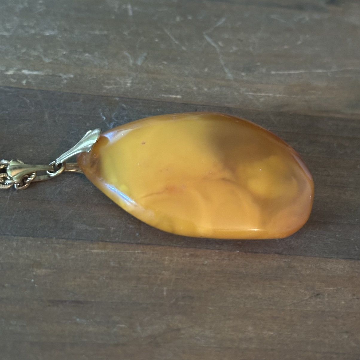 Vintage Vintage natural Baltic Amber pendant necklace Size ONE SIZE - 4 Thumbnail