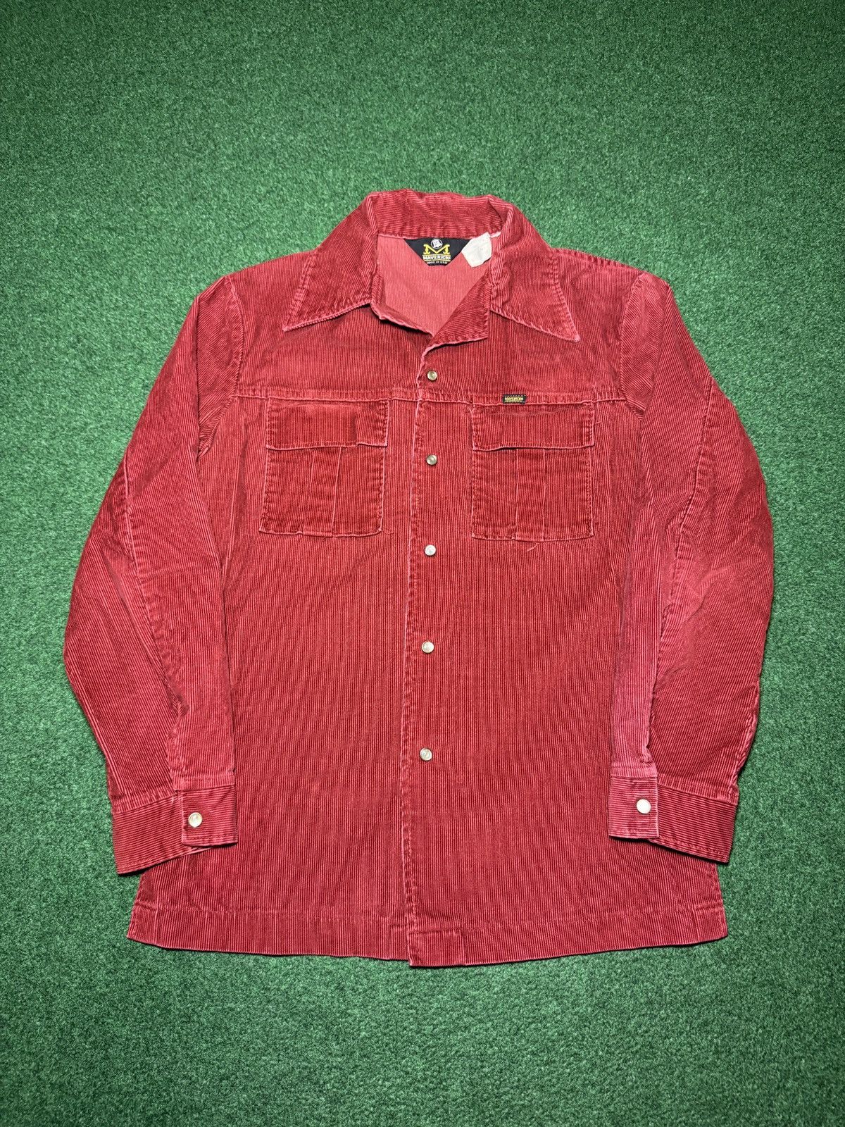 Vintage Vtg 60s Blue Bell Maverick Corduroy Pearl Snap Retro Shirt Size US M / EU 48-50 / 2 - 1 Thumbnail