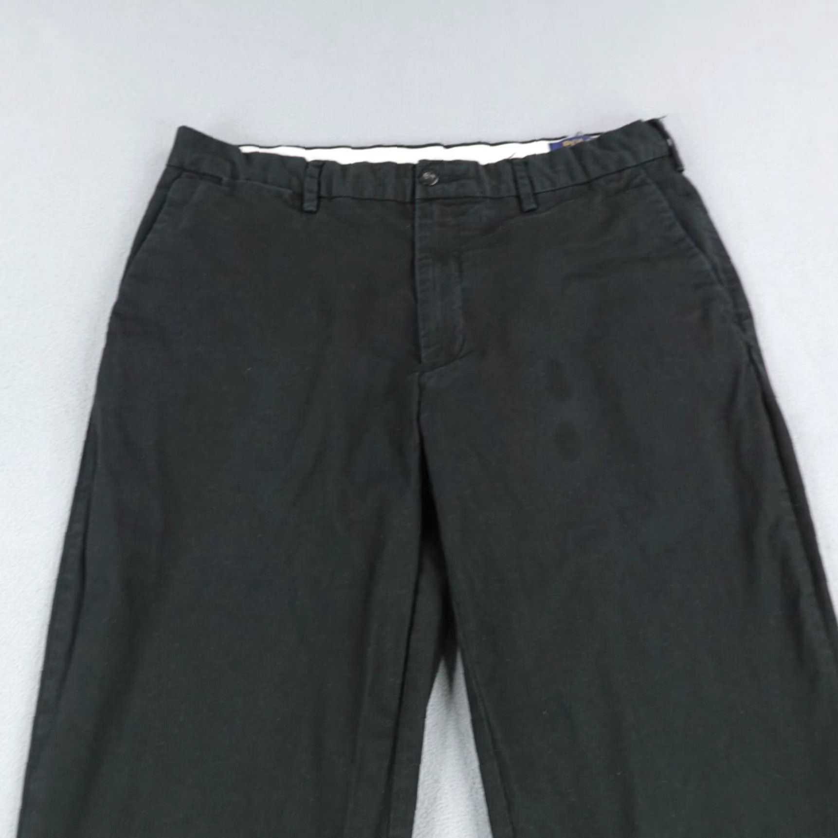 Polo Ralph Lauren VINTAGE Polo Ralph Lauren Pants Men's 34x32 Chino Straight Leg Classic Fit Black Cotton Spandex Preppy Size US XS / EU 42 / 0 - 2 Thumbnail