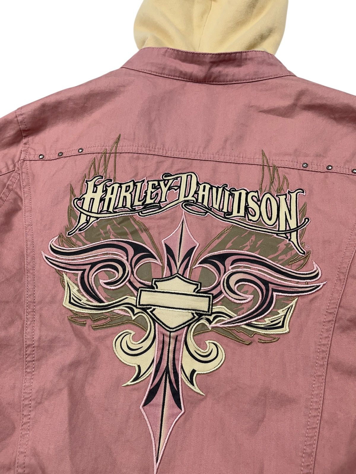 Harley Davidson Vintage y2k Harley Davidson 3 in 1 Jacket Embroidered Size M / US 6-8 / IT 42-44 - 19 Thumbnail