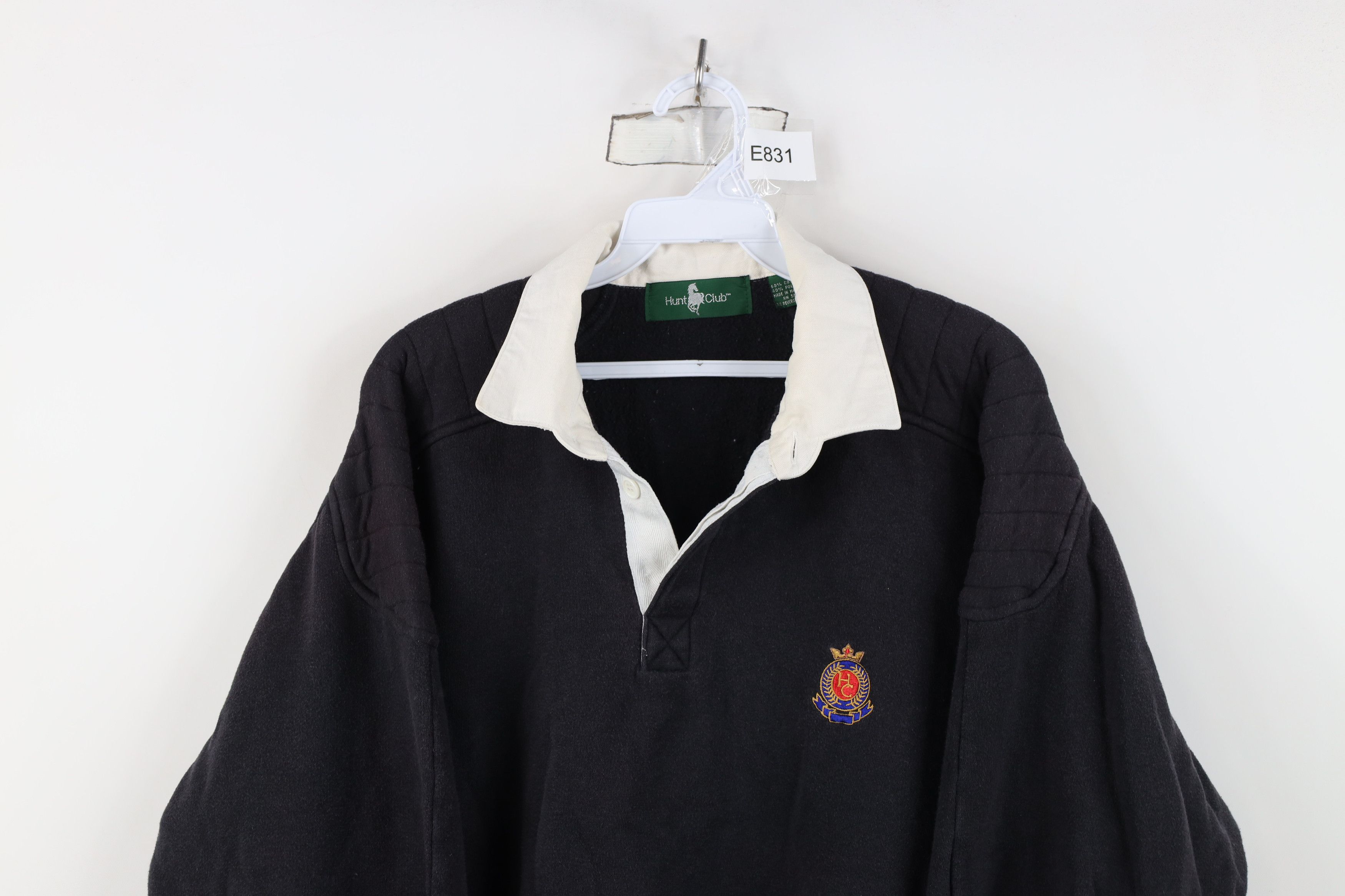 Vintage Vintage 90s Streetwear Striped Collared Rugby Sweatshirt Size XL / US 12-14 / IT 48-50 - 2 Thumbnail