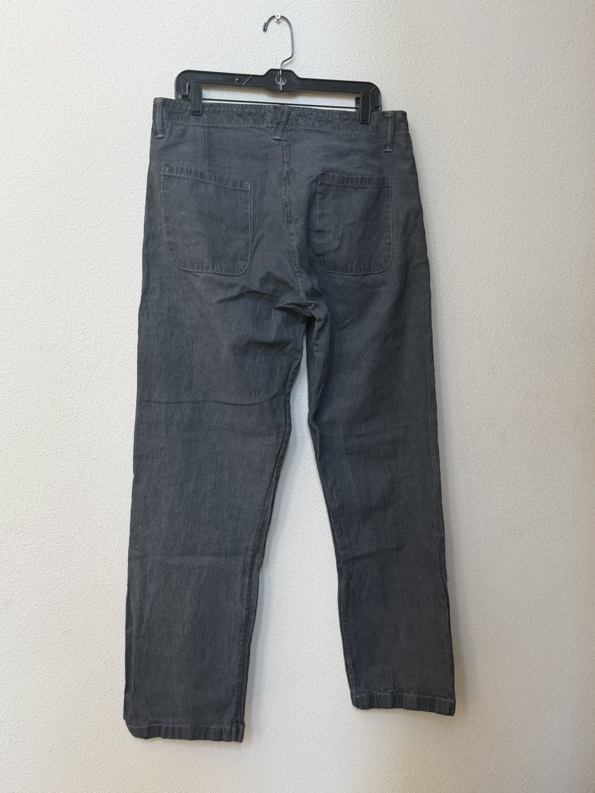 Evan Kinori Four pocket cotton hemp sumi inked dyed pants 34 Size US 34 / EU 50 - 6 Thumbnail