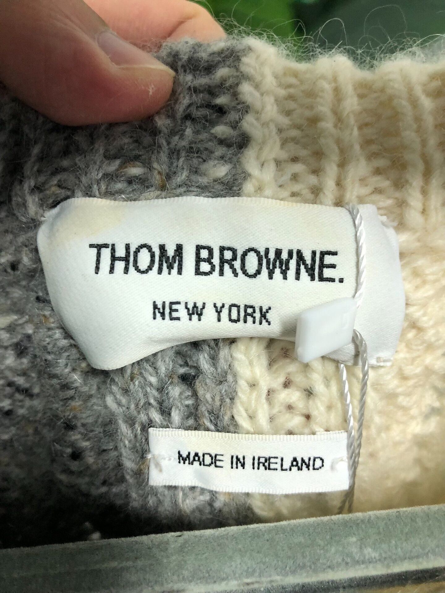 Thom Browne Thom Browne Striped Knit Sweater for Men. Size US L / EU 52-54 / 3 - 3 Thumbnail