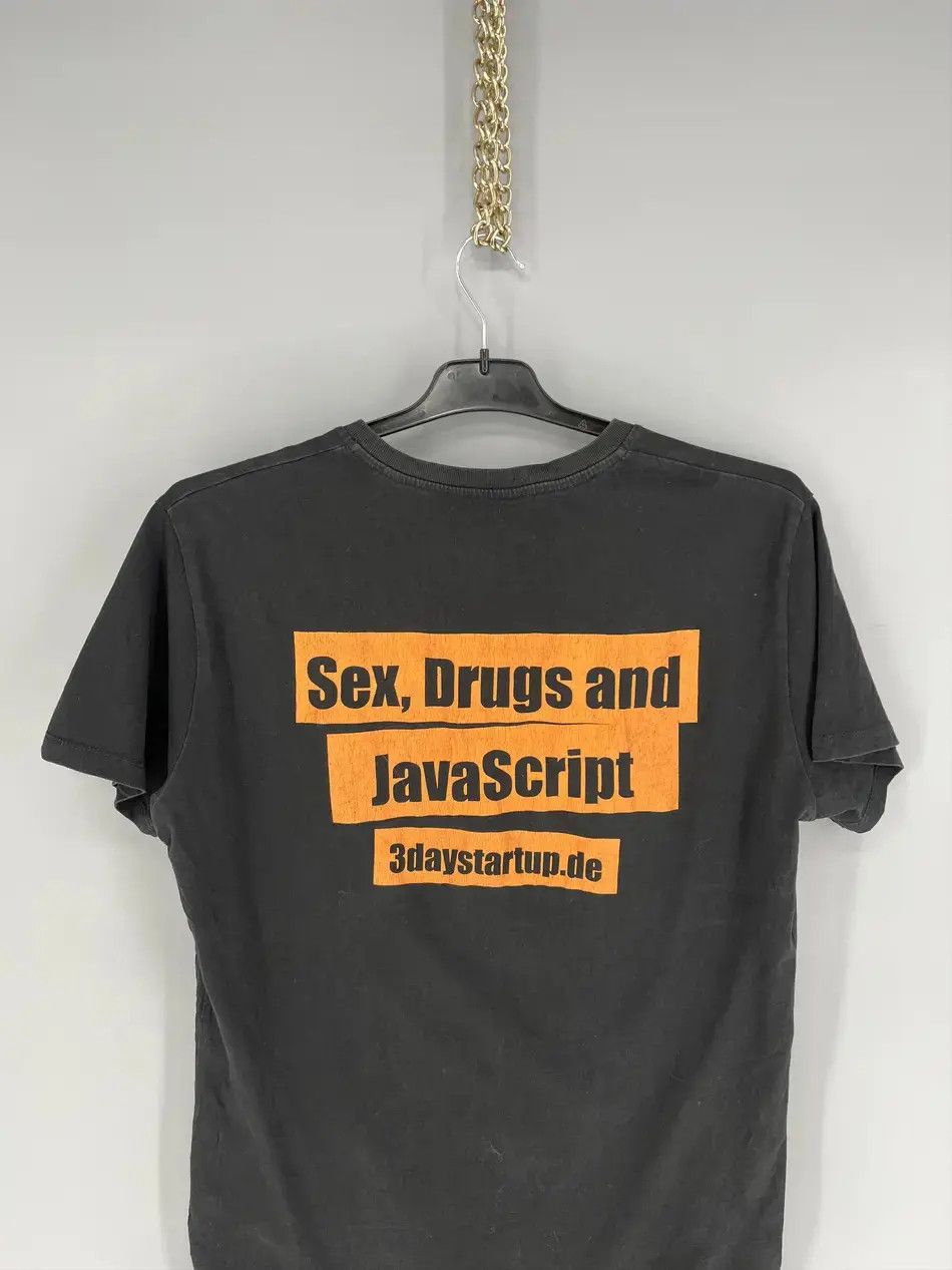 Vintage Vintage Y2K Sex & Drugs & Javascript Tee Streetwear 90s Size US L / EU 52-54 / 3 - 8 Thumbnail