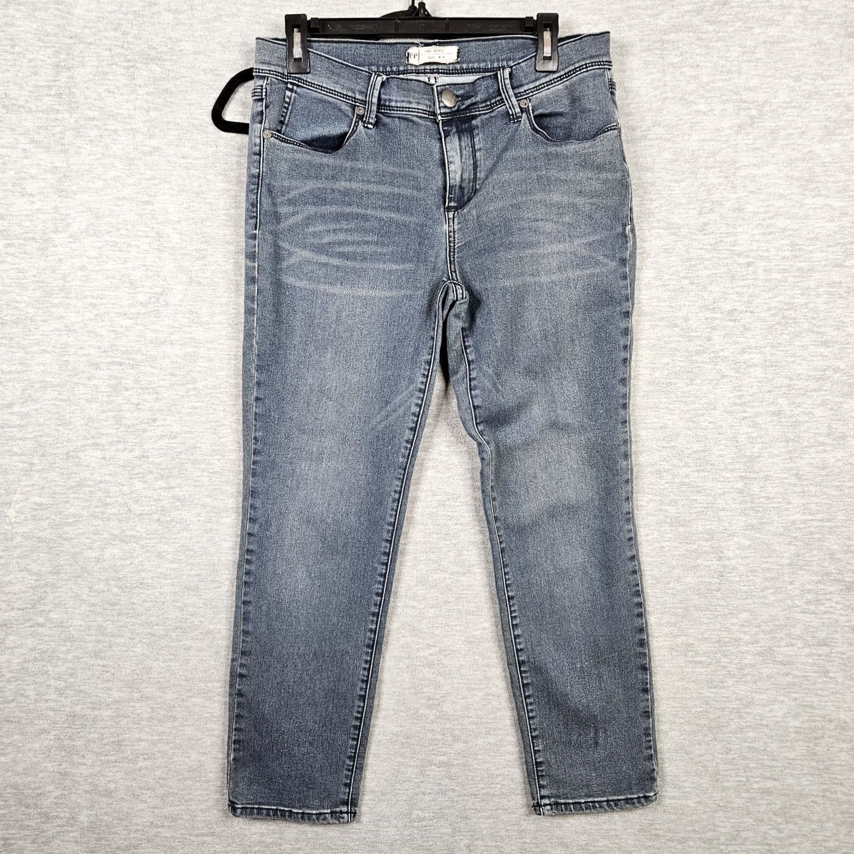 Free People Free People Jeans Ankle Women’s Size W30 Blue Mid Regular Pocket Jeans Size 30" / US 8 / IT 44 - 2 Thumbnail