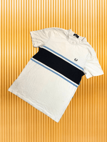 Fred Perry × Vintage Vintage Fred Perry Sportswear Big Logo T-Shirt Tee Size US S / EU 44-46 / 1 - 1 Thumbnail