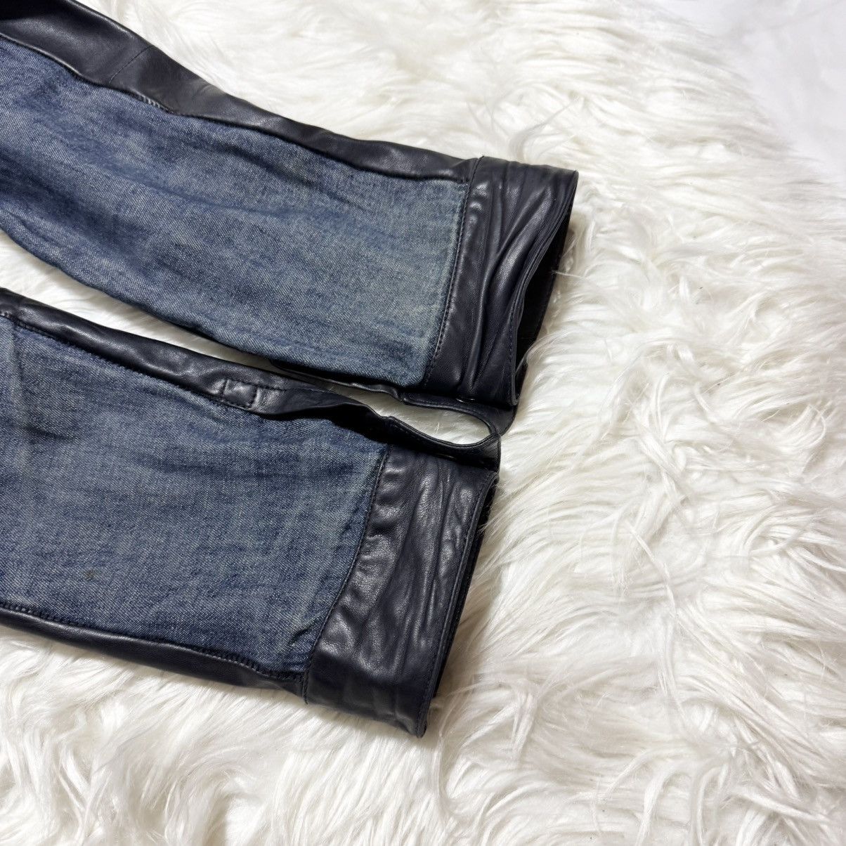 Bottega Veneta Bottega Veneta denim leather jacket size 50 black blue Size US M / EU 48-50 / 2 - 11 Thumbnail