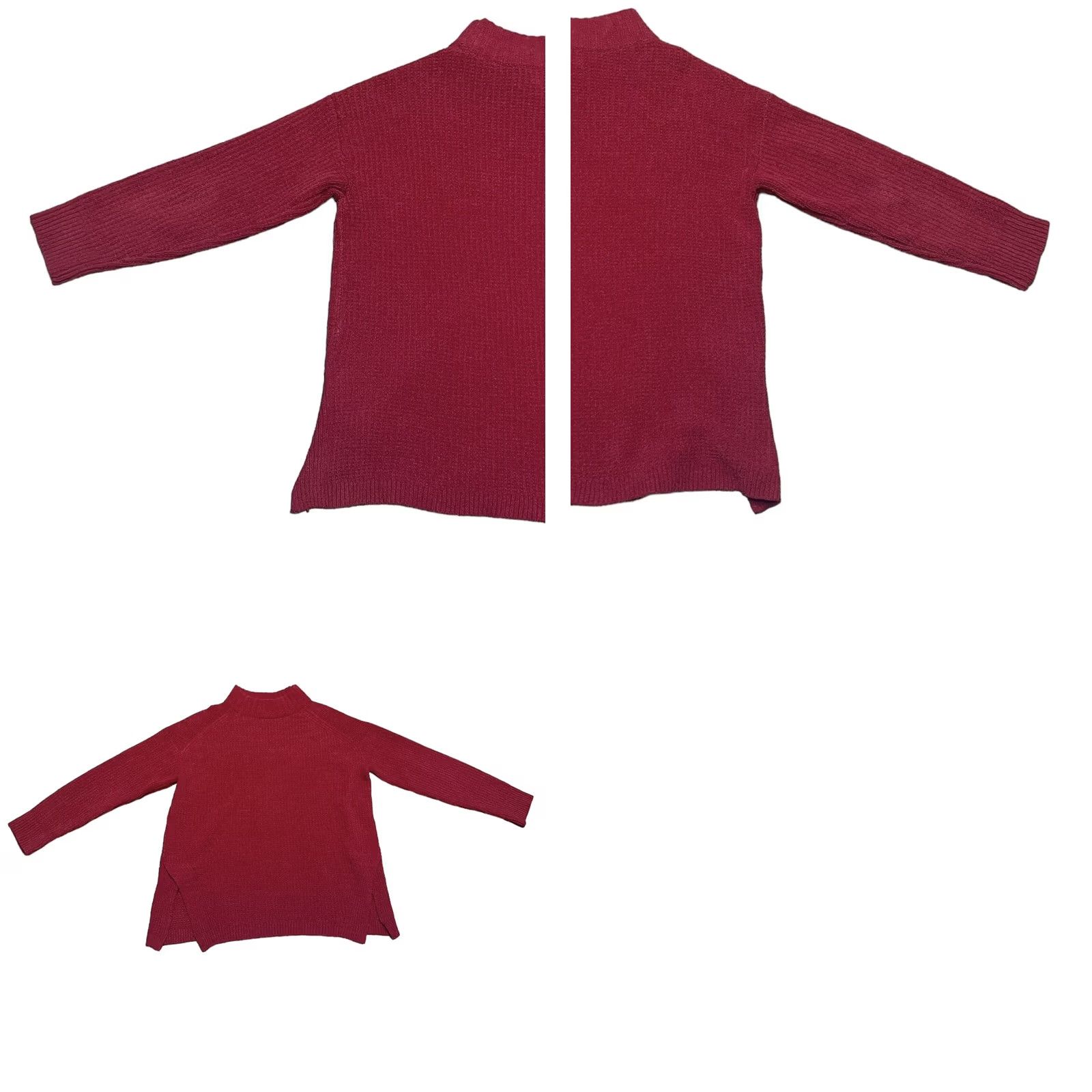 Vintage A New Day Red Knitted Sweater Sz Medium Pullover Long Sleeve High Neck Women’s Regular Size Knit Style Tight-Knit Pattern Solid Vintage No Size M / US 6-8 / IT 42-44 - 9 Thumbnail