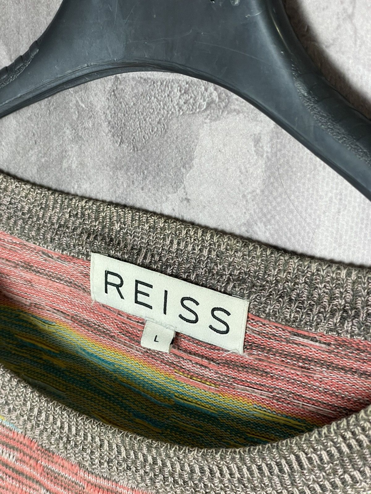 Reiss × Vintage Reiss Vintage Knitted Multicolour Sweater Size US L / EU 52-54 / 3 - 9 Thumbnail