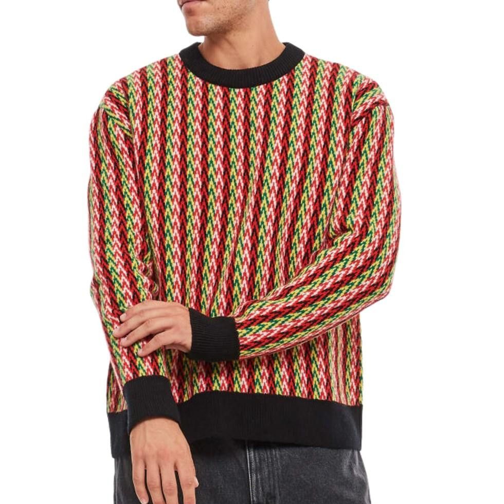 Lanvin o1y0225 Crewneck Sweater in Multicolor Size US XL / EU 56 / 4 - 3 Thumbnail