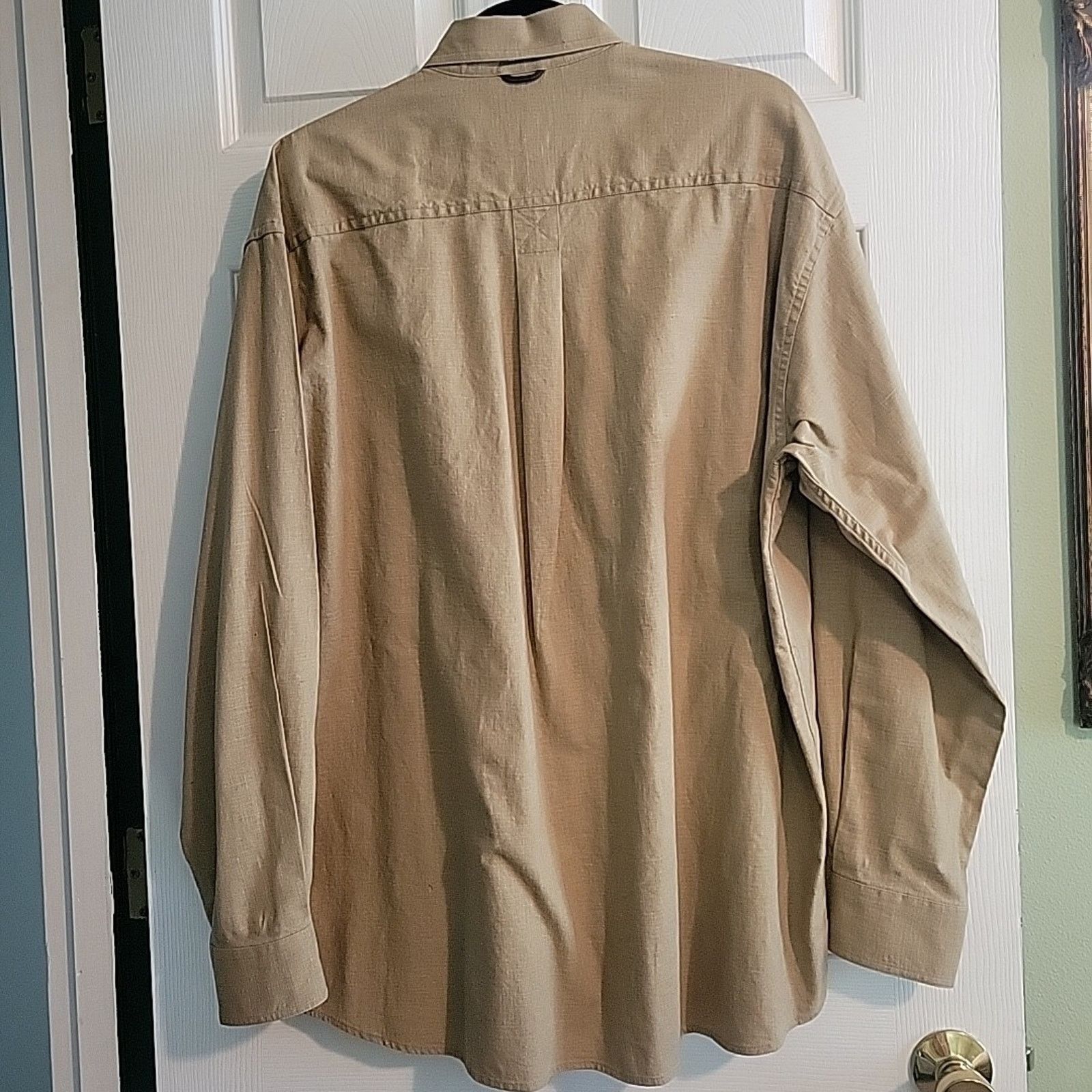 Timberland Timberland Men's LG WeatherGear Linen Cotton Button Up Shirt Size US L / EU 52-54 / 3 - 8 Thumbnail